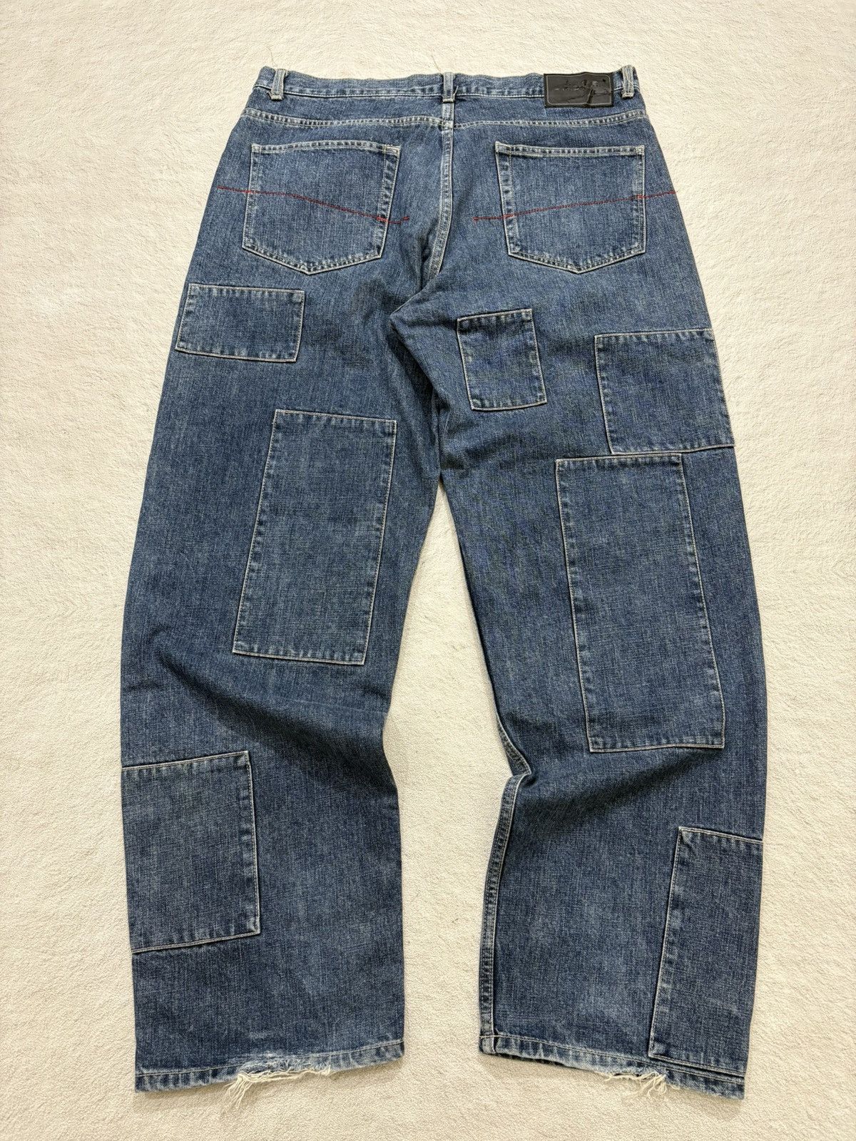 JNCO 2000s Brotherhood patchwork baggy denim y2k style Size US 38 / EU 54 - 10 Thumbnail