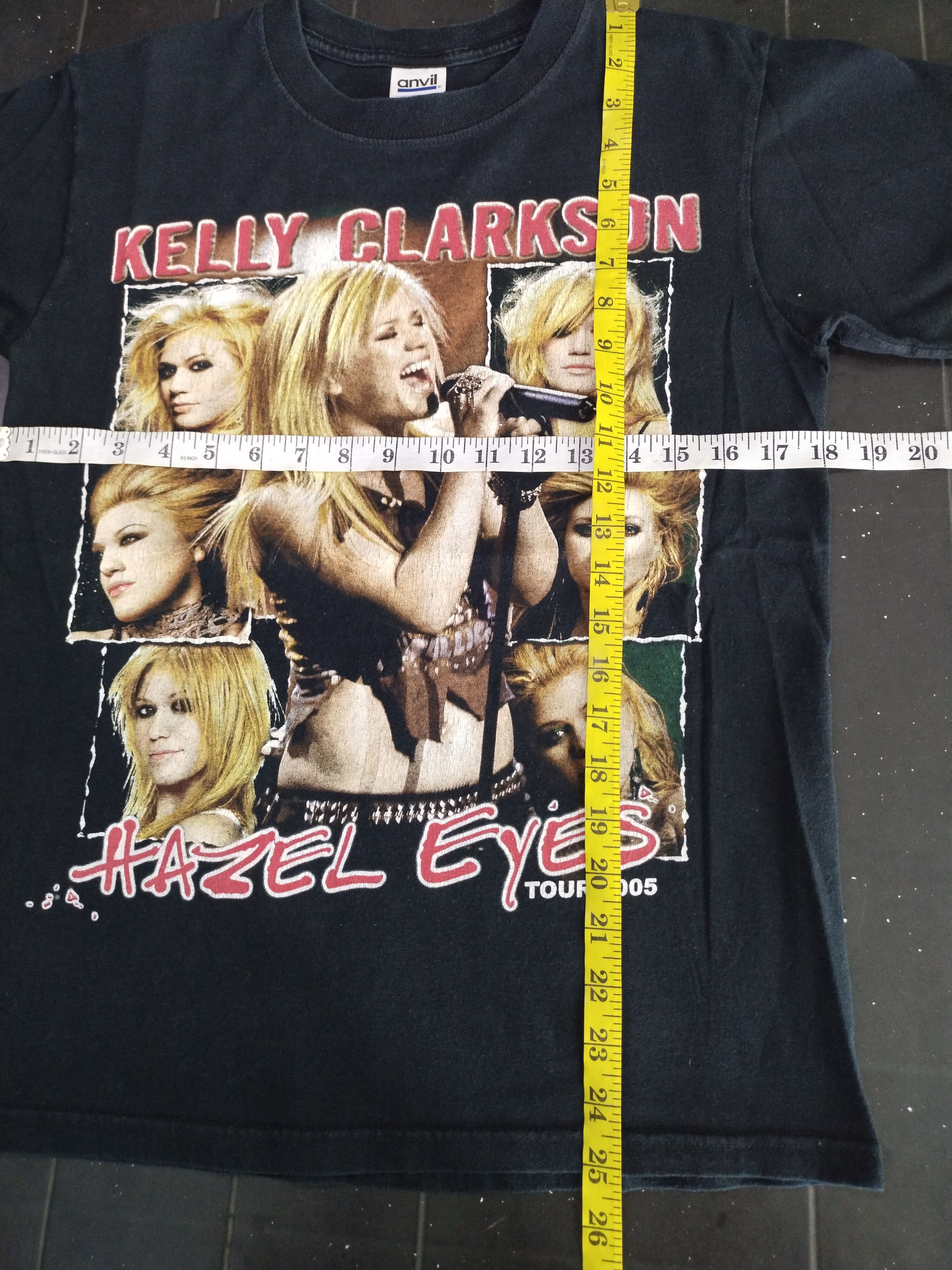Rap Tees 05's Tour Vintage Hazel Eyes Kelly Clarkson Shirt Tee Size US S / EU 44-46 / 1 - 11 Thumbnail