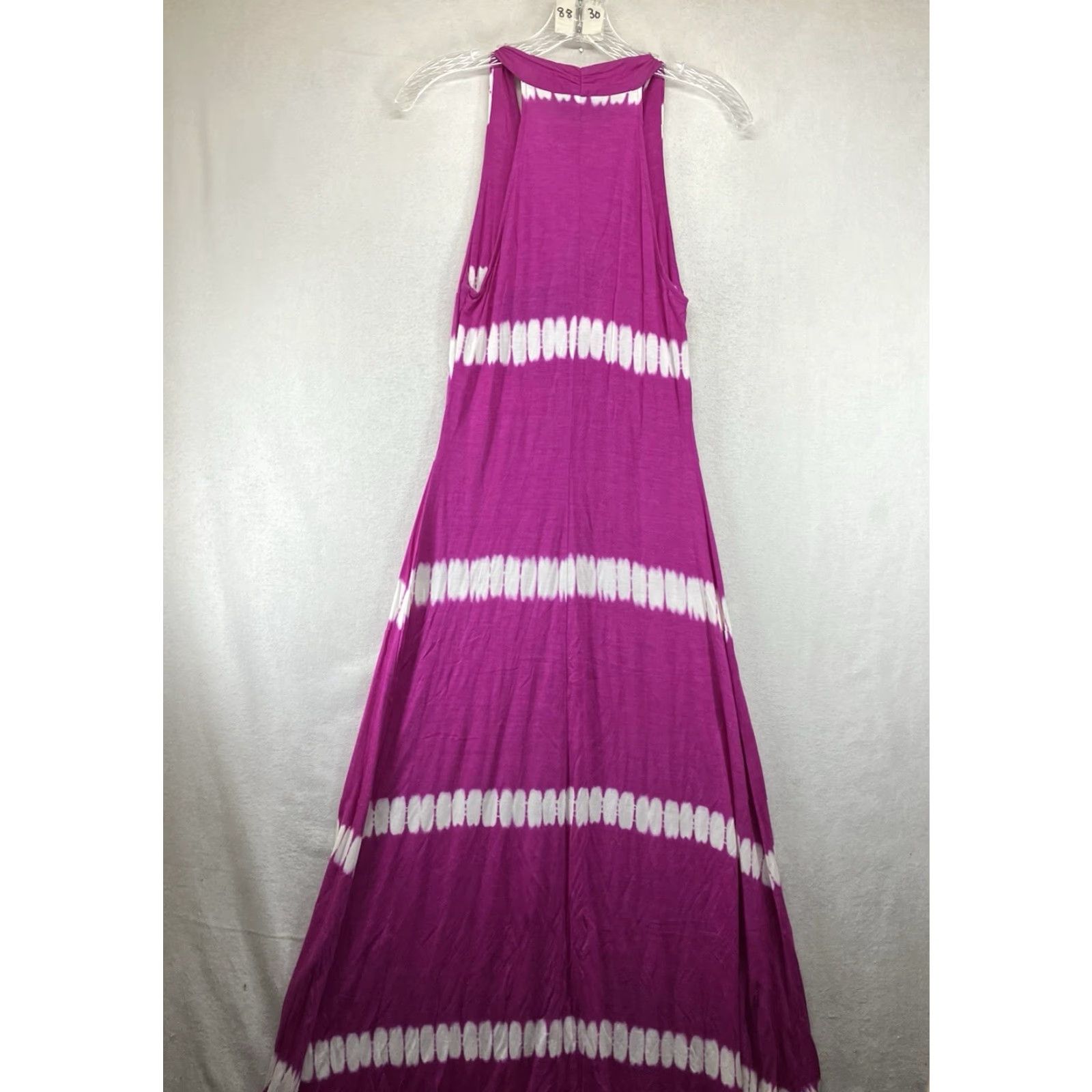Vintage VINTAGE INC International Concepts Women’s Dress Sleeveless Long Pink Tie-Dye Y2K Bohemian Beach Party Formal 90s Size S / US 4 / IT 40 - 2 Thumbnail