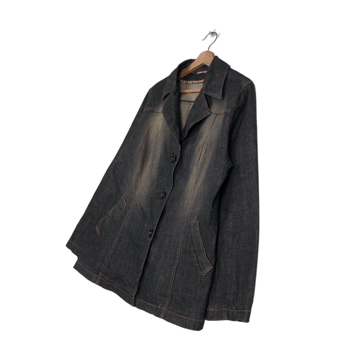 Burberry 🔥Vintage Biker Denim Jacket Burberry London Size US M / EU 48-50 / 2 - 2 Thumbnail