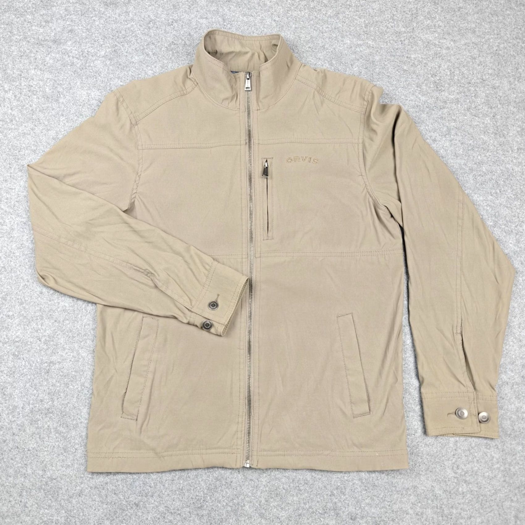 Orvis Orvis Jacket Mens Small Beige Classic Collection Full Zip Windbreaker Shirt? Size US S / EU 44-46 / 1 - 2 Thumbnail