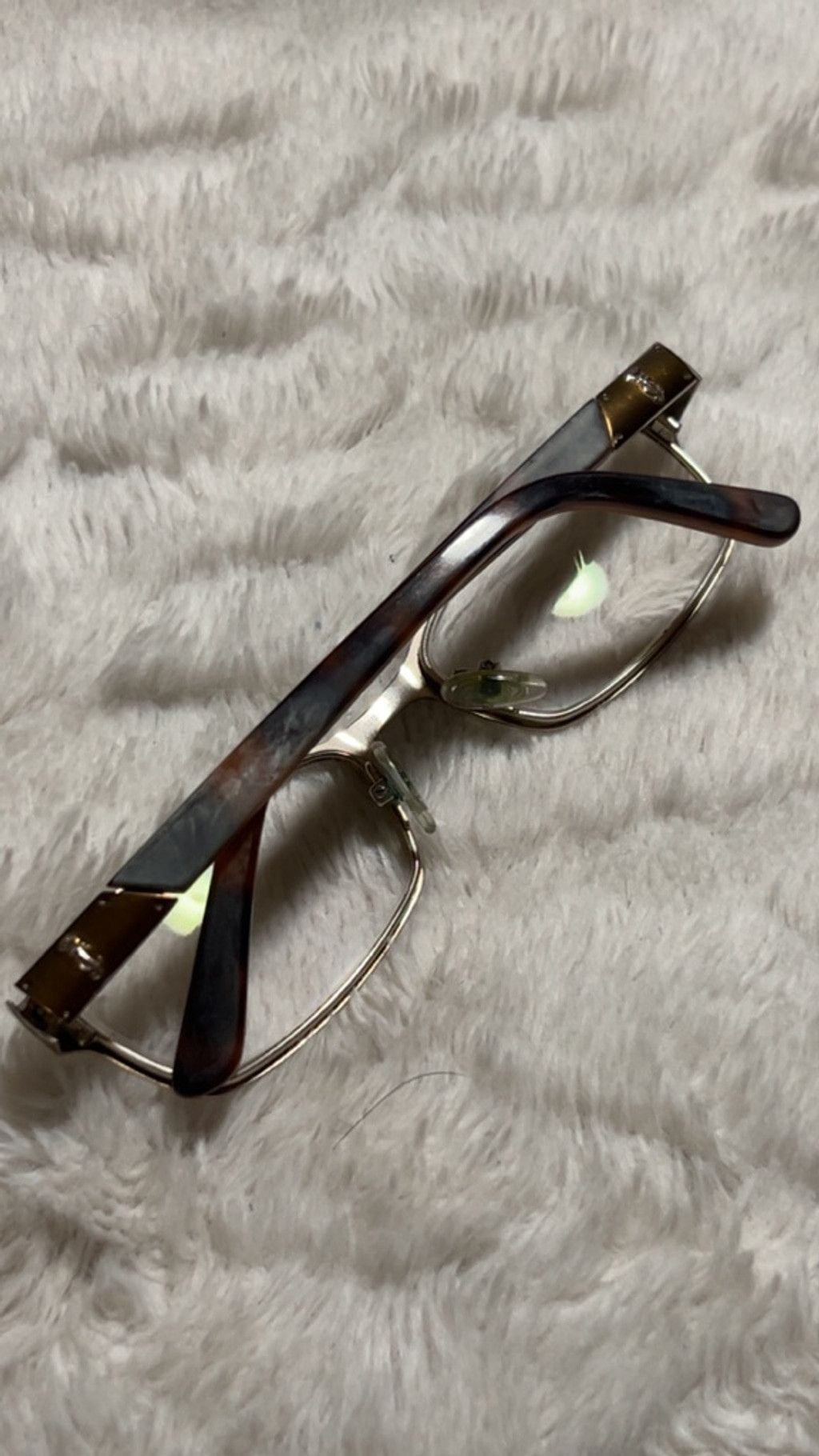 The Unbranded Brand Vintage Juicy Couture Brown Gold Glasses One Size Size ONE SIZE - 6 Thumbnail