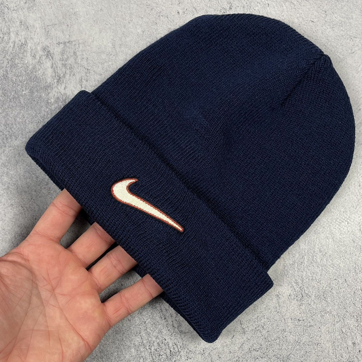 Nike Vintage Nike y2k swoosh retro beanie hat 90’s Size ONE SIZE - 2 Thumbnail