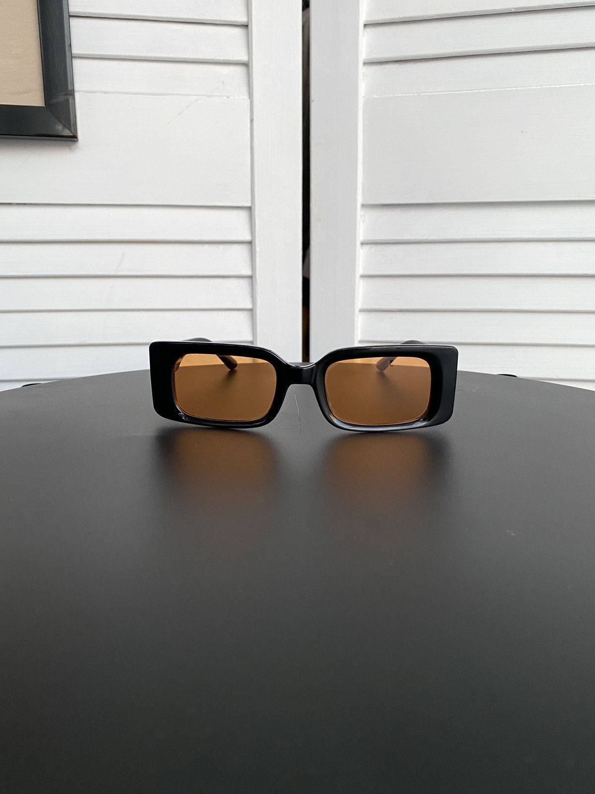Japanese Brand × Vintage Vintage Y2K Orange Lenses Massive Frame Sunglasses Opium Size ONE SIZE - 4 Thumbnail