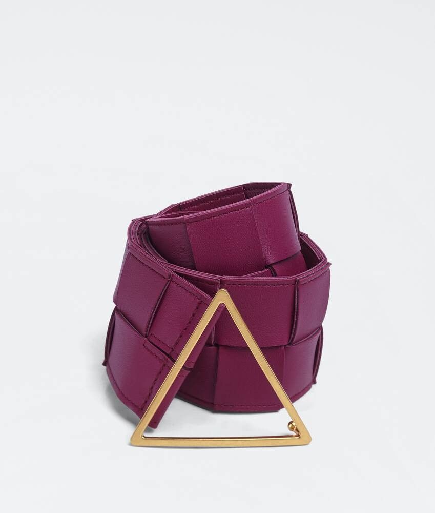 Bottega Veneta o1n1vont0225 Size: 80 / Maxi Intreccio Belt in Purple Size ONE SIZE - 1 Preview