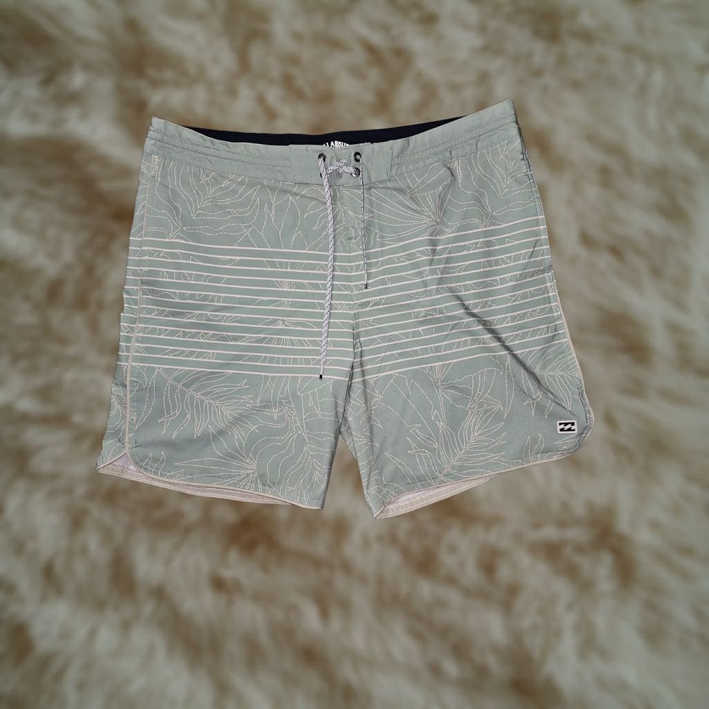 Billabong Billabong Board Shorts Mens 36 Green Upcycler 73 Lo Tide Floral Surf Beach Swim Size US 36 / EU 52 - 1 Thumbnail