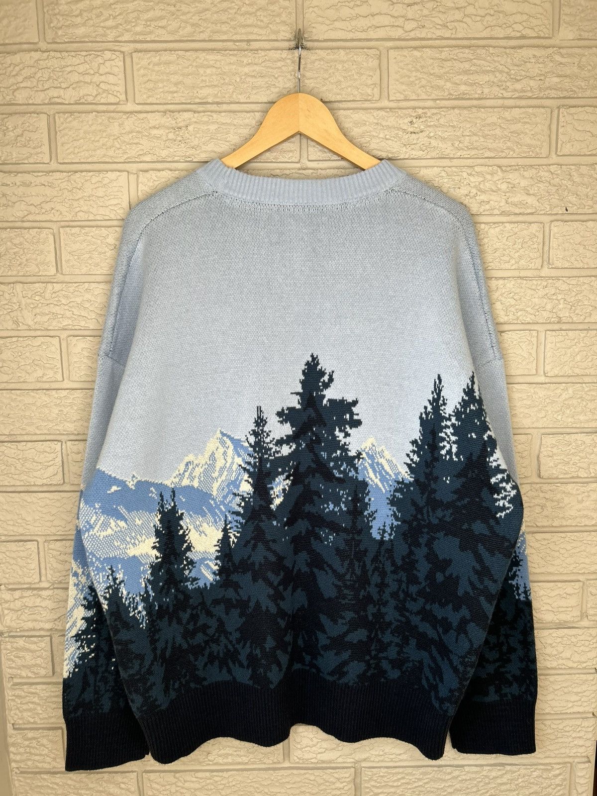 Roots Roots Landscape Intarsia Knit Sweater Size US XL / EU 56 / 4 - 7 Thumbnail
