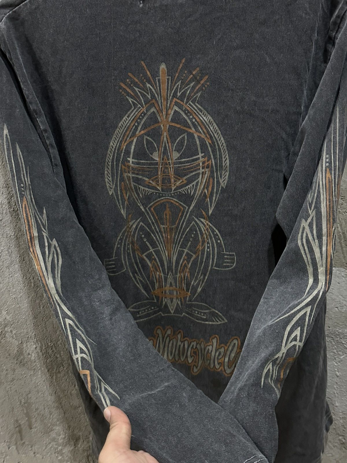 Indian Motorcycle Vintage Indian Motocycle Co Inc Flame Tatoo L/S Shirt Size US M / EU 48-50 / 2 - 4 Thumbnail