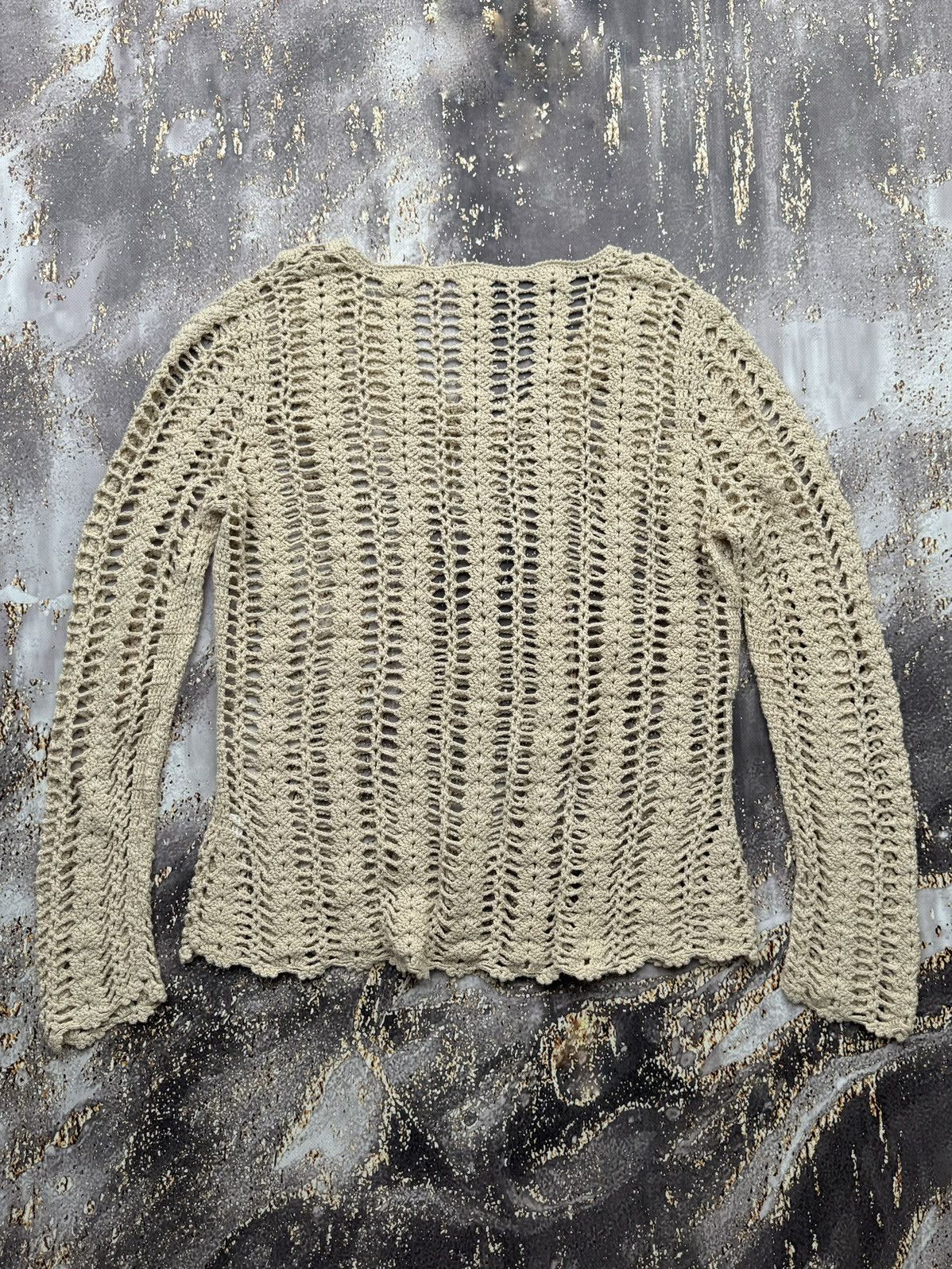 Vintage Vintage Mesh Knit Long Sleeve Size M / US 6-8 / IT 42-44 - 5 Thumbnail