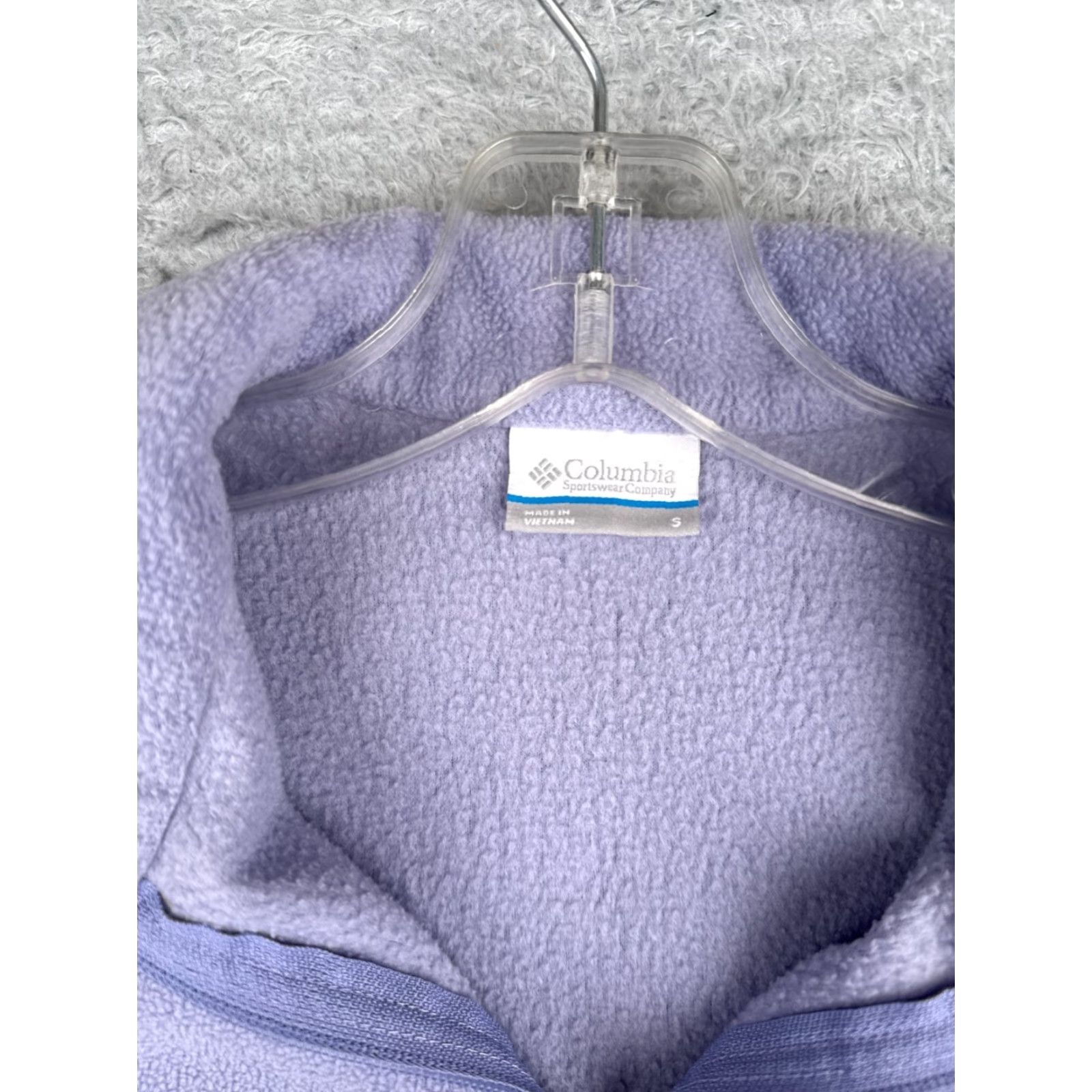 Vintage Columbia Vest Women Small Purple Fleece 100% Polyester Full Zip Walking Golf Size M / US 6-8 / IT 42-44 - 6 Thumbnail