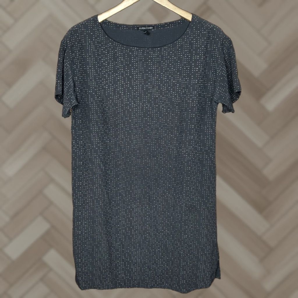 Eileen Fisher Eileen Fisher Shirt Dress XS Gray Womens Tencel Lyocell Spandex Jersey A-Line Maxi T-Shirt Dress Shirt Dress Casual Vintage No Size XS / US 0-2 / IT 36-38 - 1 Thumbnail