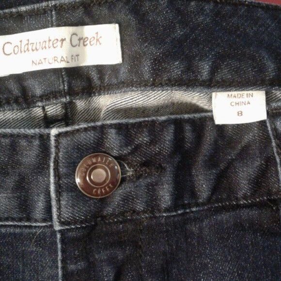 Coldwater Creek Coldwater Creek 8 denim cropped blue jeans Cuffed Plaid Stre Size 30" / US 8 / IT 44 - 7 Thumbnail