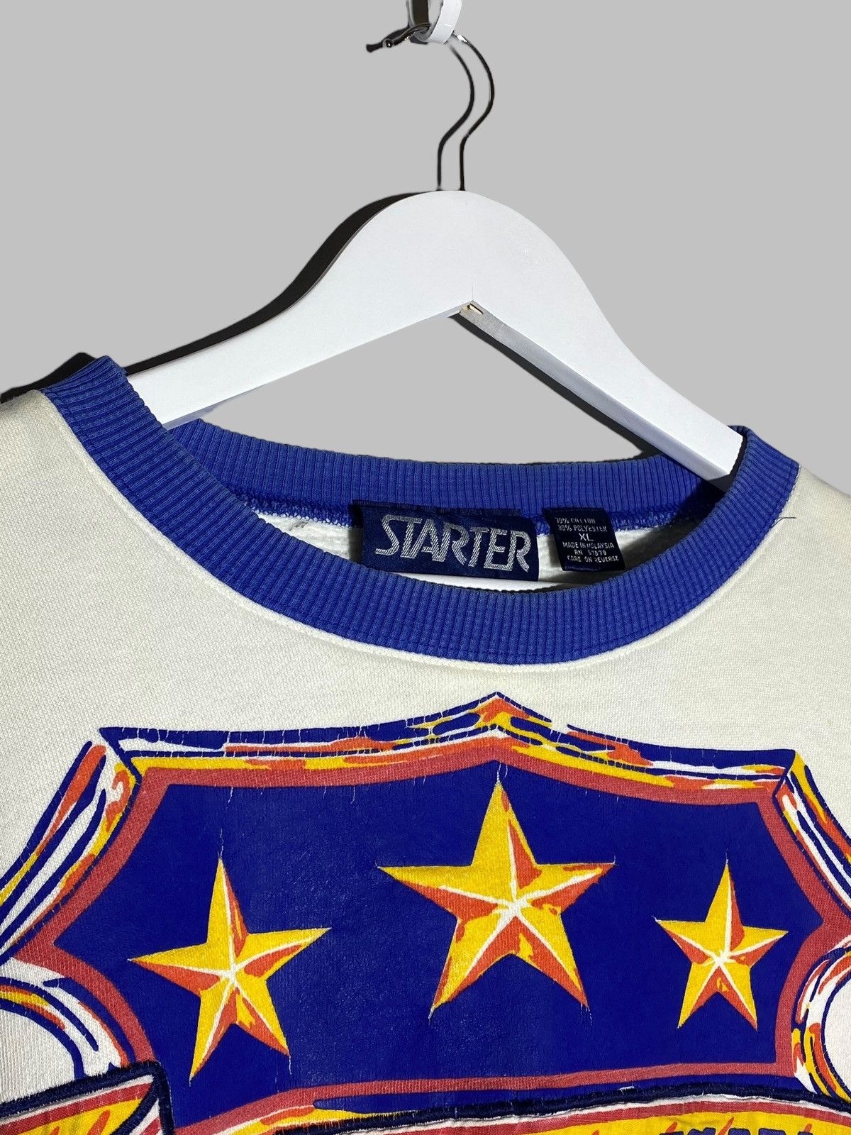 Starter × Vintage Vintage 80s 90s Starter All American Oversized Sweatshirt Size US XL / EU 56 / 4 - 13 Thumbnail