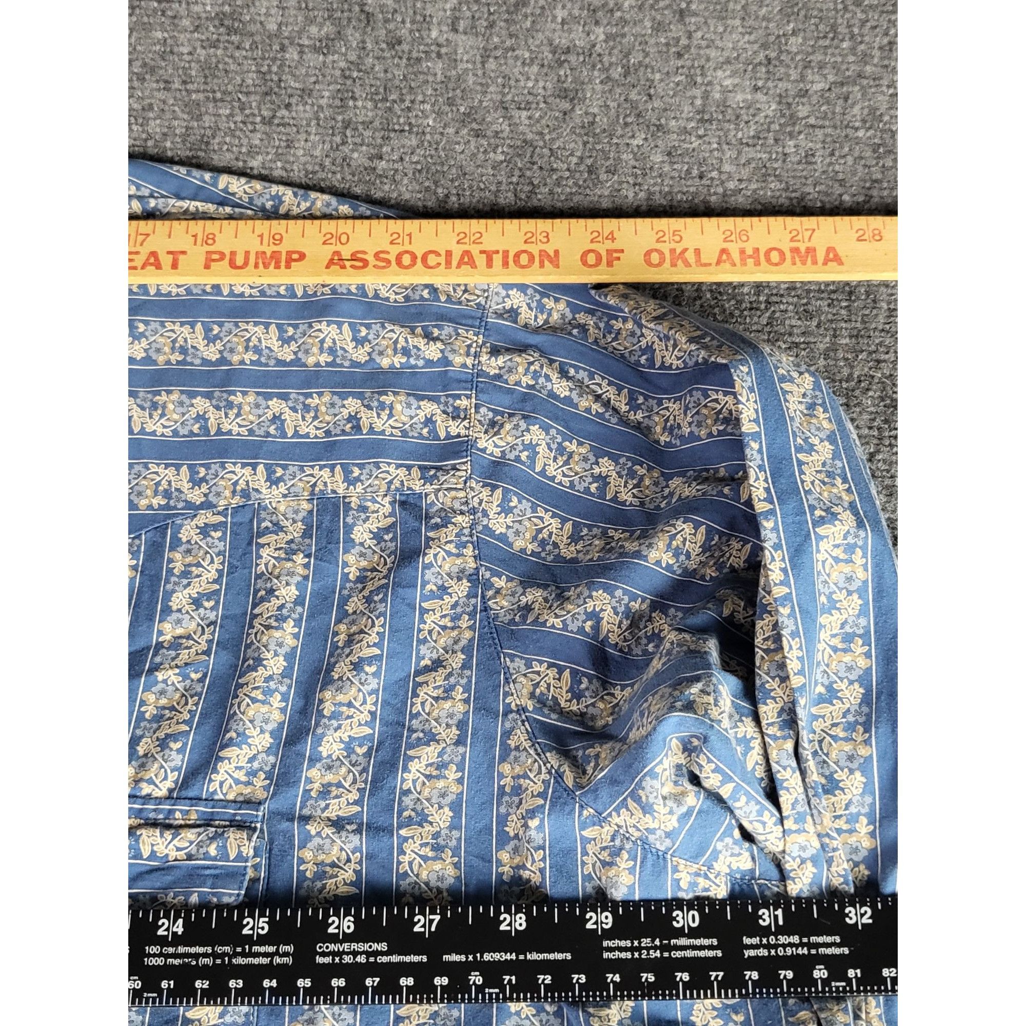 Other King Size Pearl Snap Shirt Men Sz 4XL Blue Floral Plus Size Size US XXL / EU 58 / 5 - 6 Thumbnail