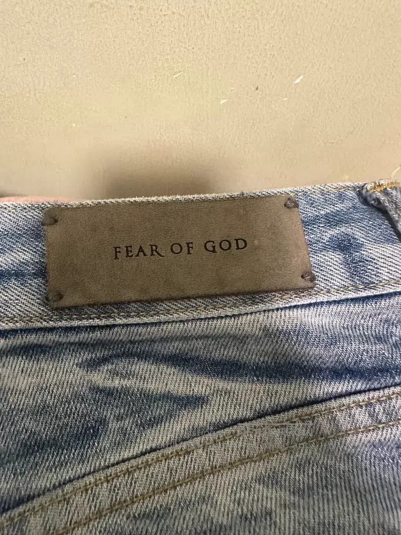 Fear of God Fear of God Blue water ripple jeans Size US 29 - 3 Thumbnail