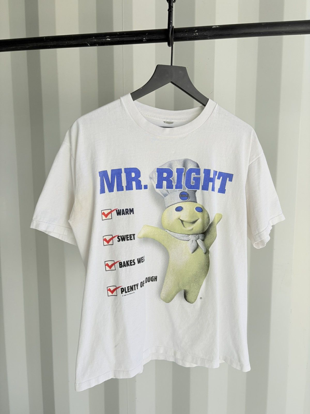 Vintage Mr Right Thrashed Faded Distressed Shirt GRUNGE Thrashed Rap Size US L / EU 52-54 / 3 - 2 Thumbnail