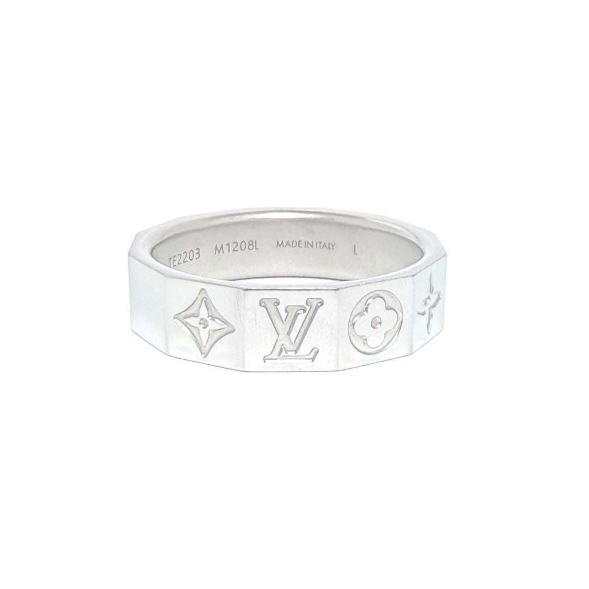 Louis Vuitton Louis Vuitton Men's Monogram Cube Ring, Size L, 21-22 Size ONE SIZE - 1 Thumbnail