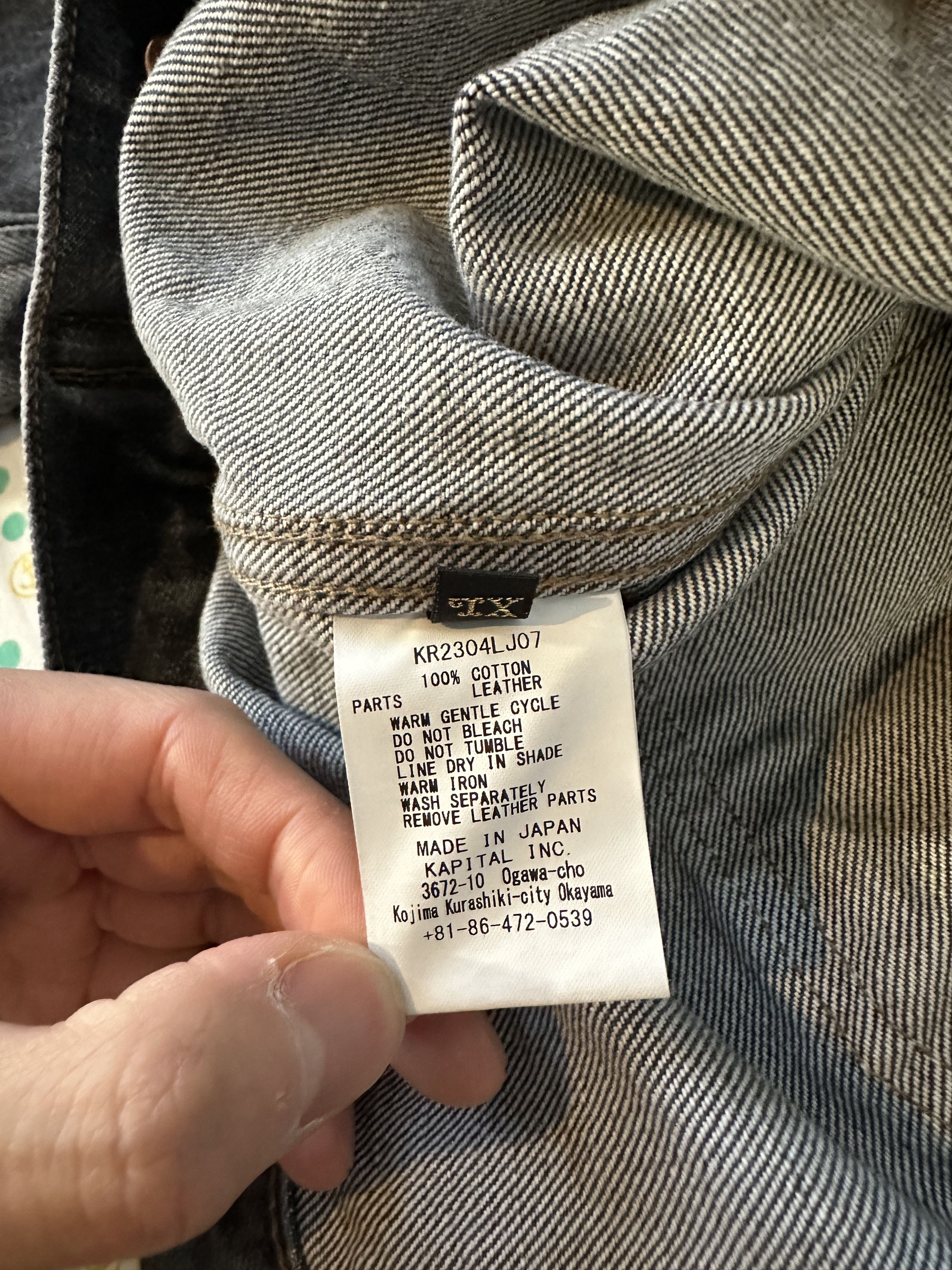 Kapital Kapital 14oz Black Denim Lace-Up Jacket Size US L / EU 52-54 / 3 - 8 Thumbnail