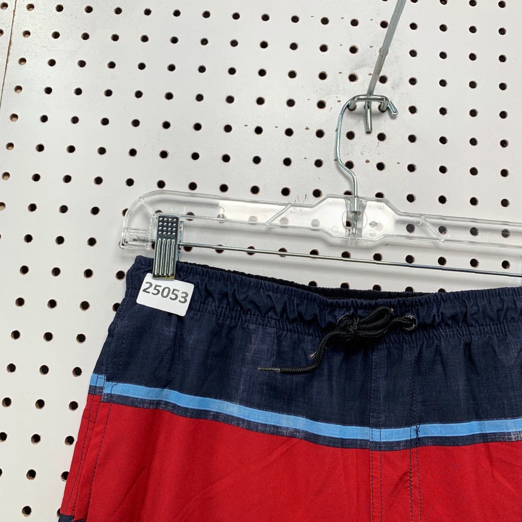 Spyder Spyder Swim Trunks Striped Red Blue Mens Medium 29x7.5 Shorts Bottom Size US 31 - 7 Thumbnail