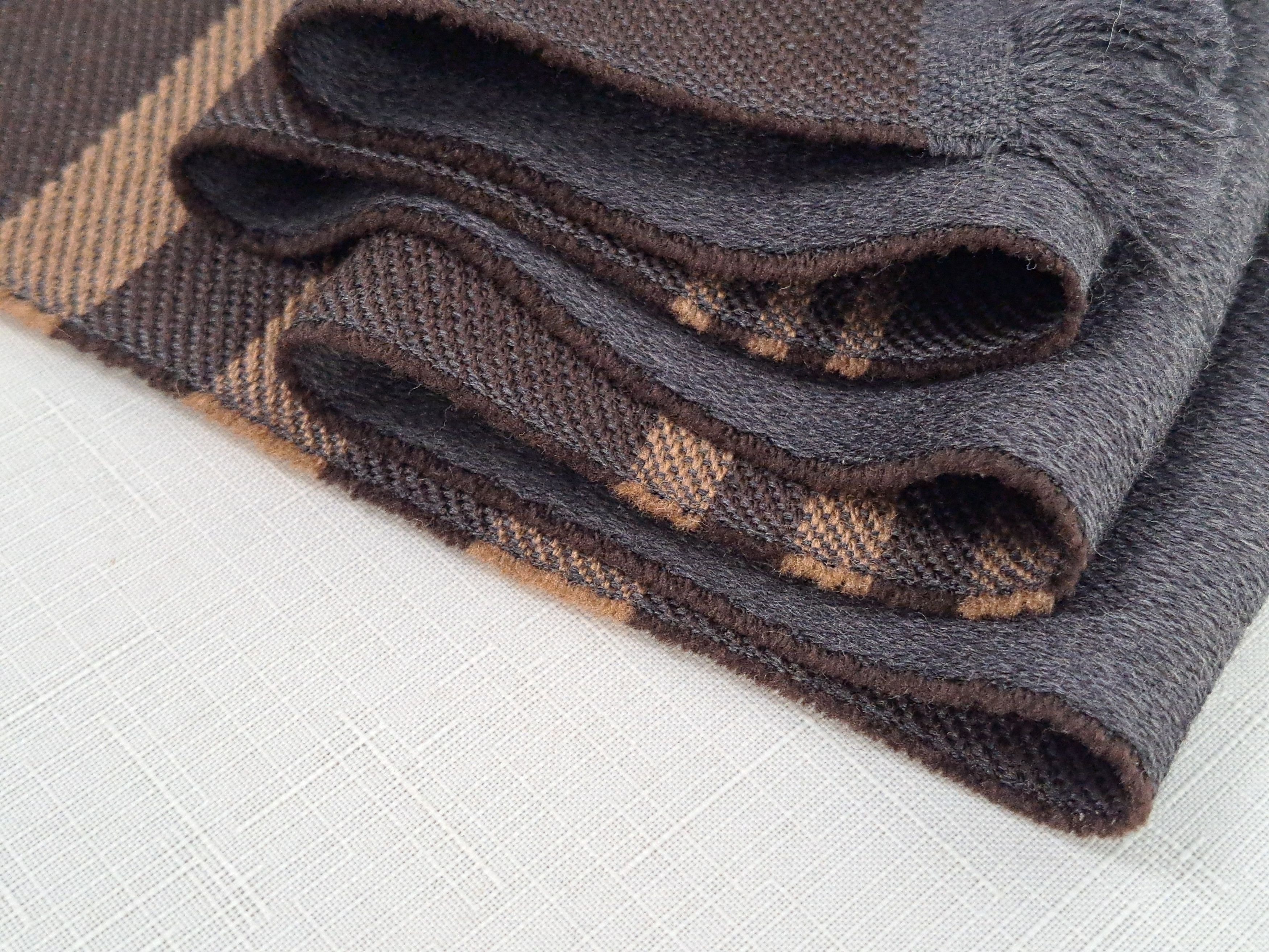 Ermenegildo Zegna ERMENEGILDO ZEGNA stripe fringed wool scarf. Size ONE SIZE - 7 Thumbnail
