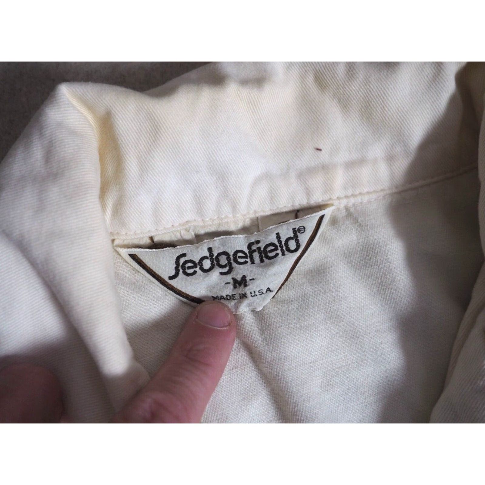 Vintage VINTAGE Sedgefield Shirt Western Beige Cotton Long Sleeve 1970s M Womens Size US M / EU 48-50 / 2 - 5 Thumbnail