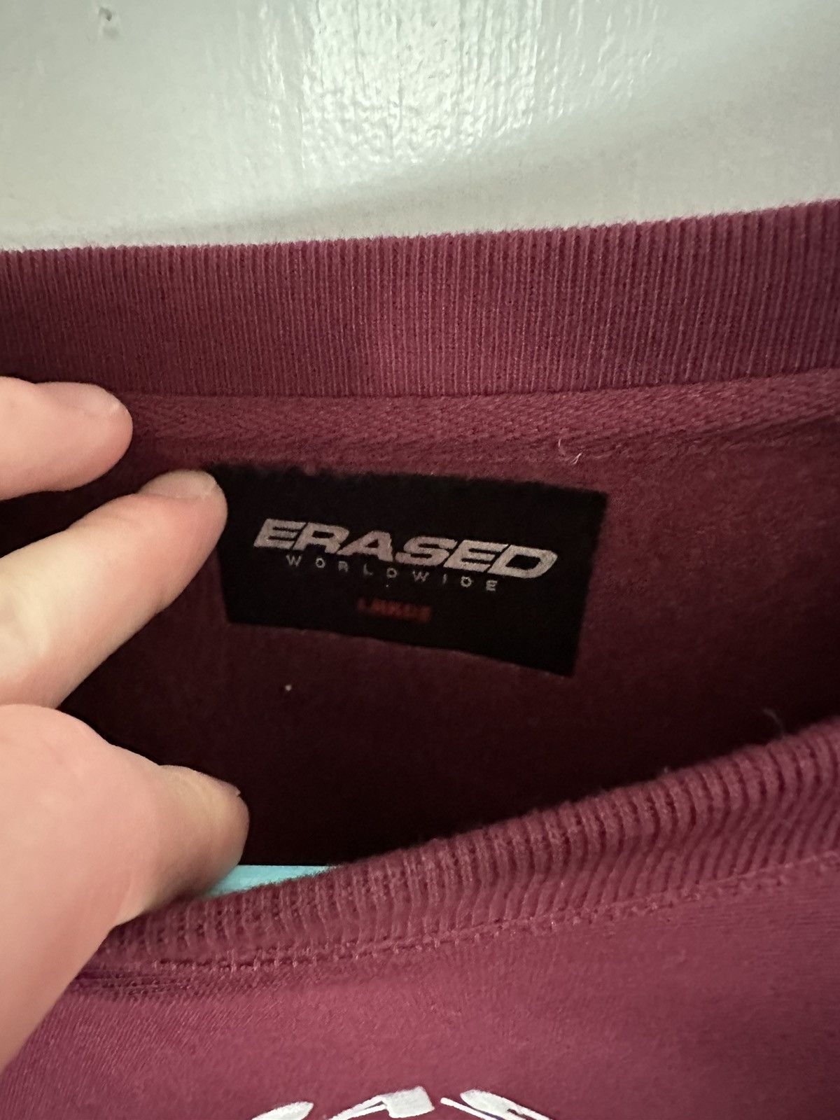 Erased Project Erased Project - Heavy weight crewneck sweater - Maroon Size US L / EU 52-54 / 3 - 2 Thumbnail