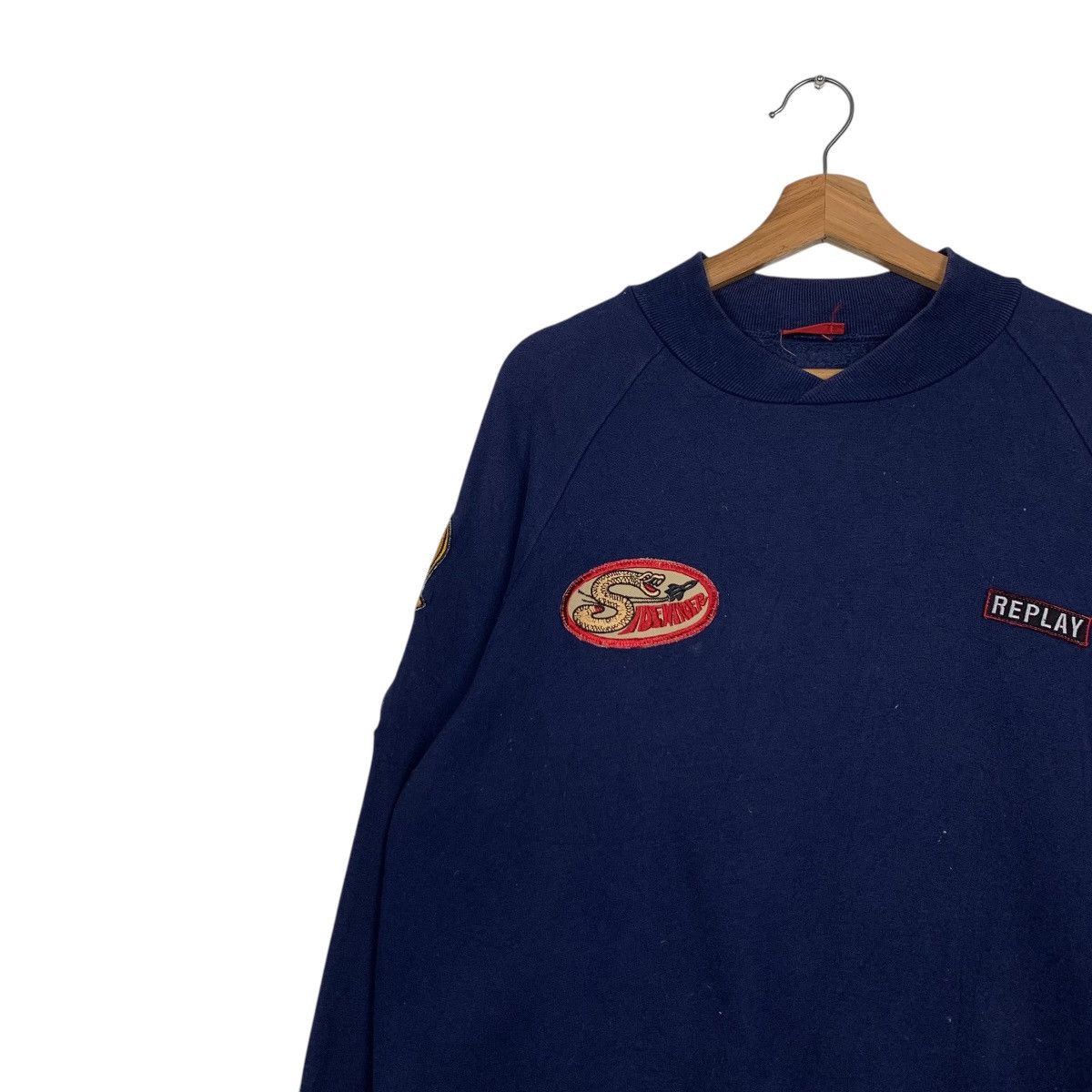 Replay REPLAY Sweatshirt Air Force Patches Sidewinder #1580-C71 Size US M / EU 48-50 / 2 - 6 Thumbnail