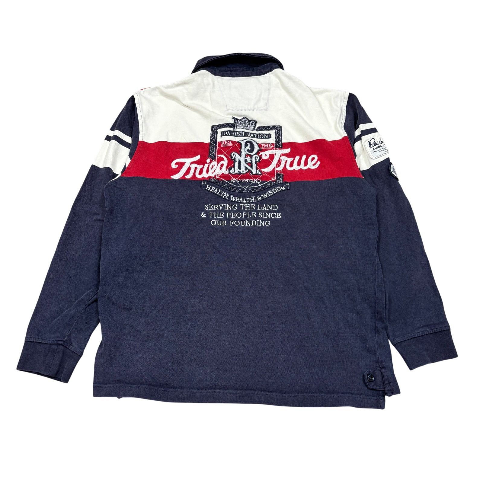 Parish Nation Parish Nation Tried N True Rugby Long Sleeve Polo Men's L Size US L / EU 52-54 / 3 - 1 Thumbnail