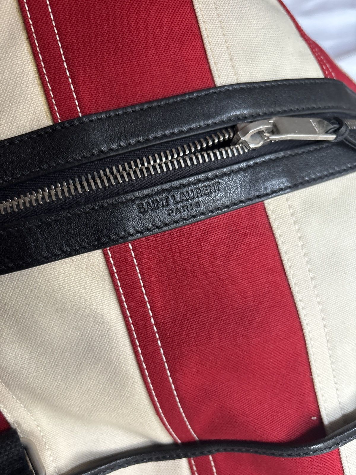 Saint Laurent Paris American flag Gym Bag Size ONE SIZE - 6 Thumbnail