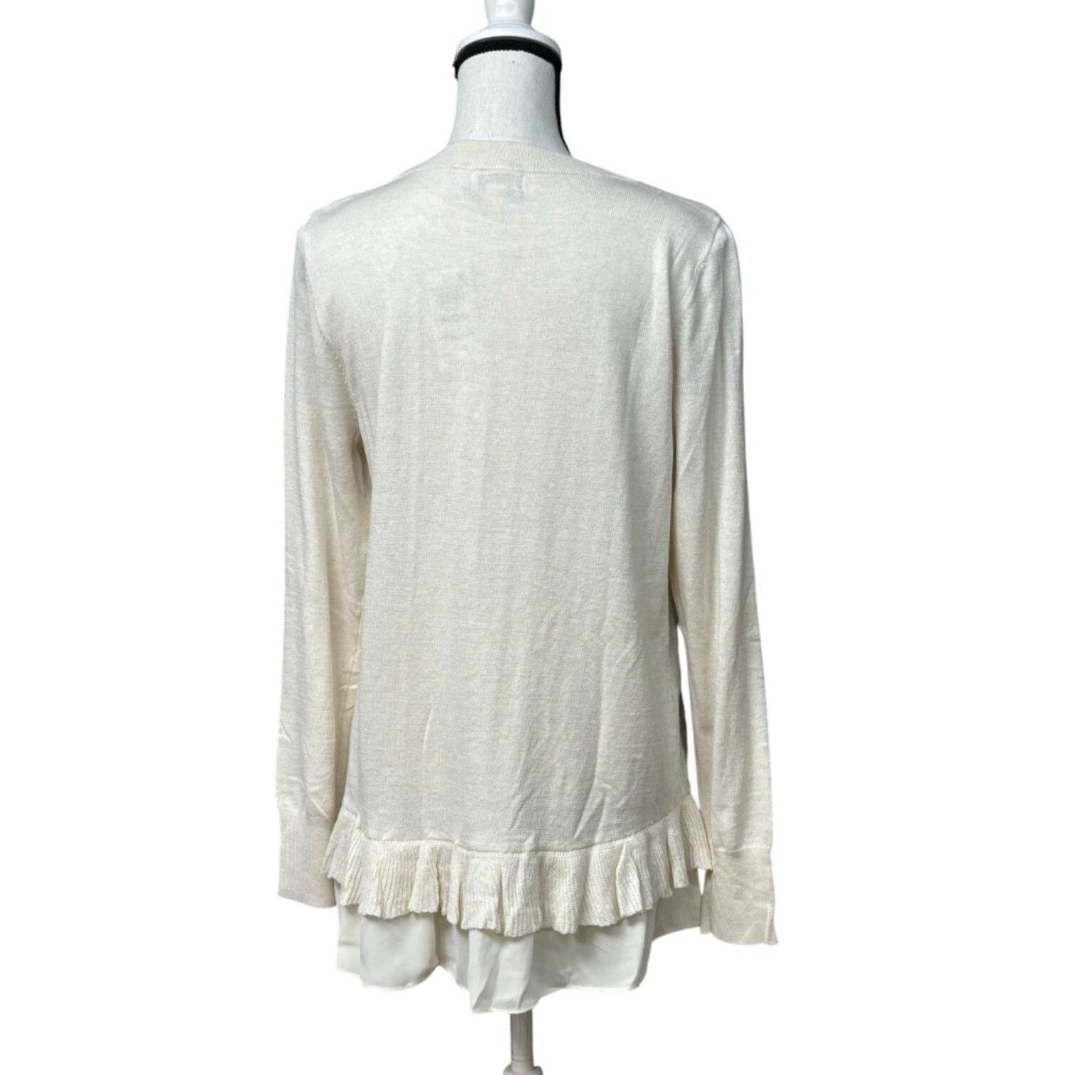 Style & Co Style & Co Chiffon-Hem Tunic Sweater, Antique Cream, M Size M / US 6-8 / IT 42-44 - 3 Thumbnail