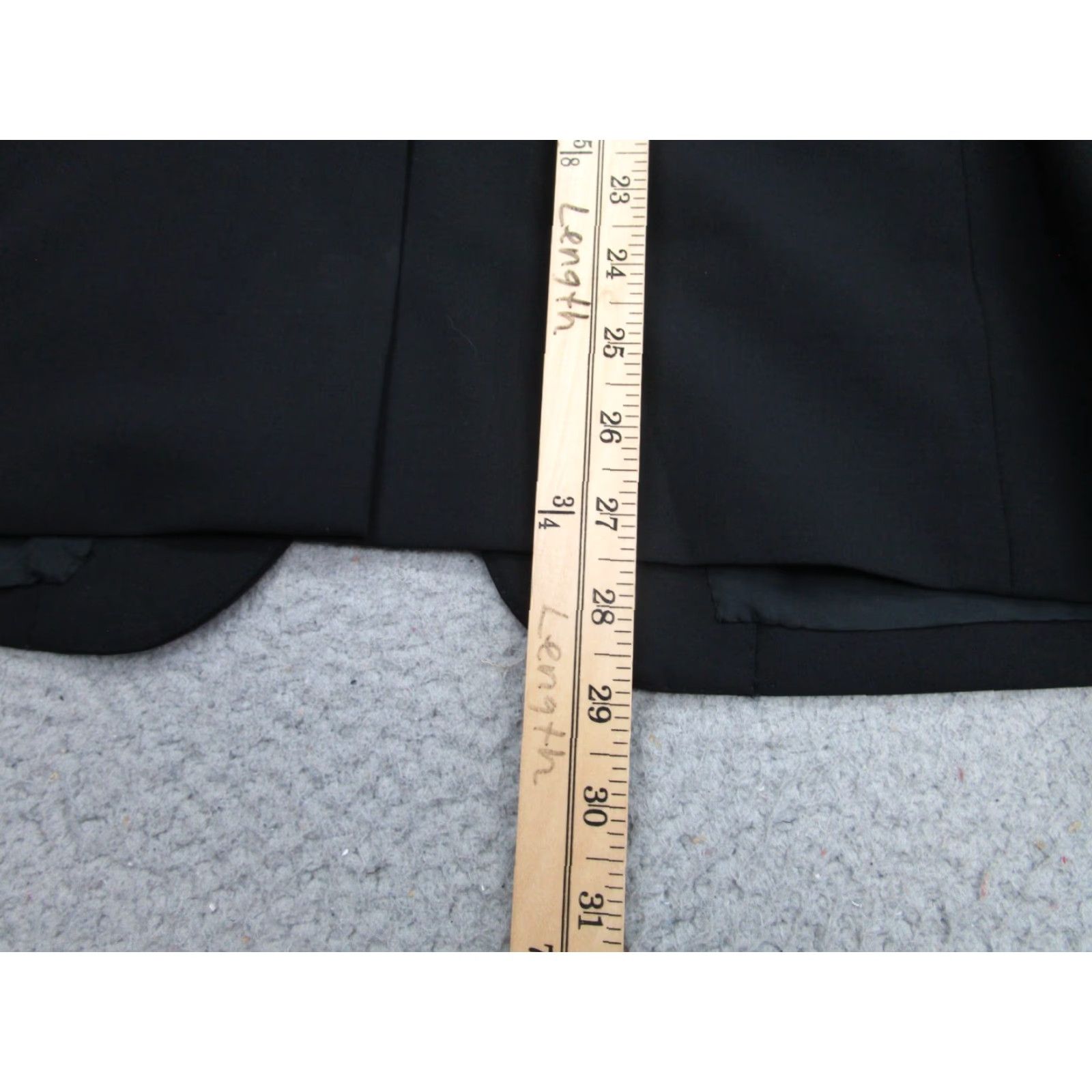 Theory Theory Blazer Mens 40 Black Wool Slim Sport Coat Notch Lapel Front Two-Button Single-Breasted Regular Coat Size 40R - 5 Thumbnail