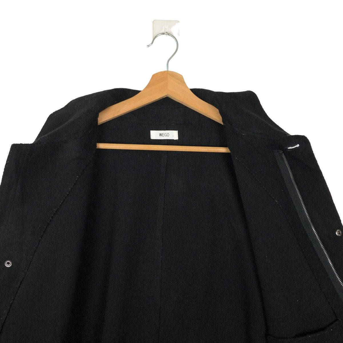 Japanese Brand × Vintage 🔥VINTAGE WOOL CROPPED BIKER JACKET WEGO ISSEY MIYAKE Size US L / EU 52-54 / 3 - 10 Thumbnail