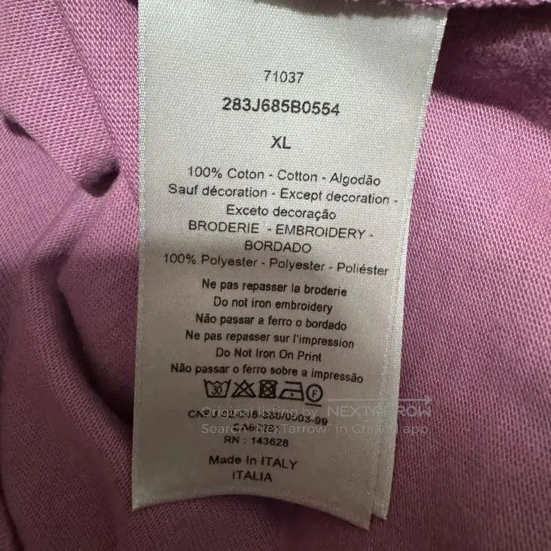 Dior Dior Color Block Cotton Embroidered Logo T-shirt . Size US XL / EU 56 / 4 - 4 Thumbnail
