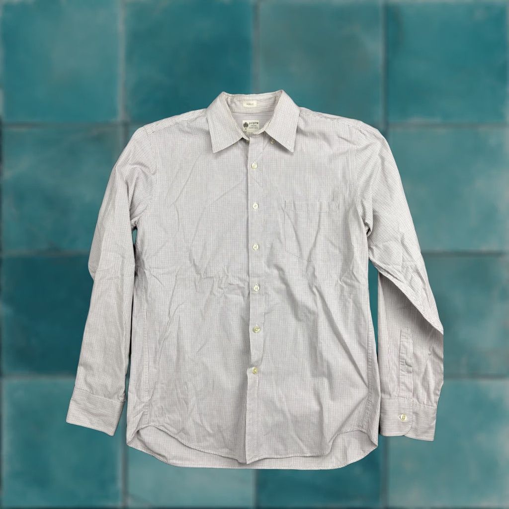J.Crew J.CREW Shirt Mens Medium White Red Check Tailored Fit Button Front Casual Size US M / EU 48-50 / 2 - 1 Thumbnail