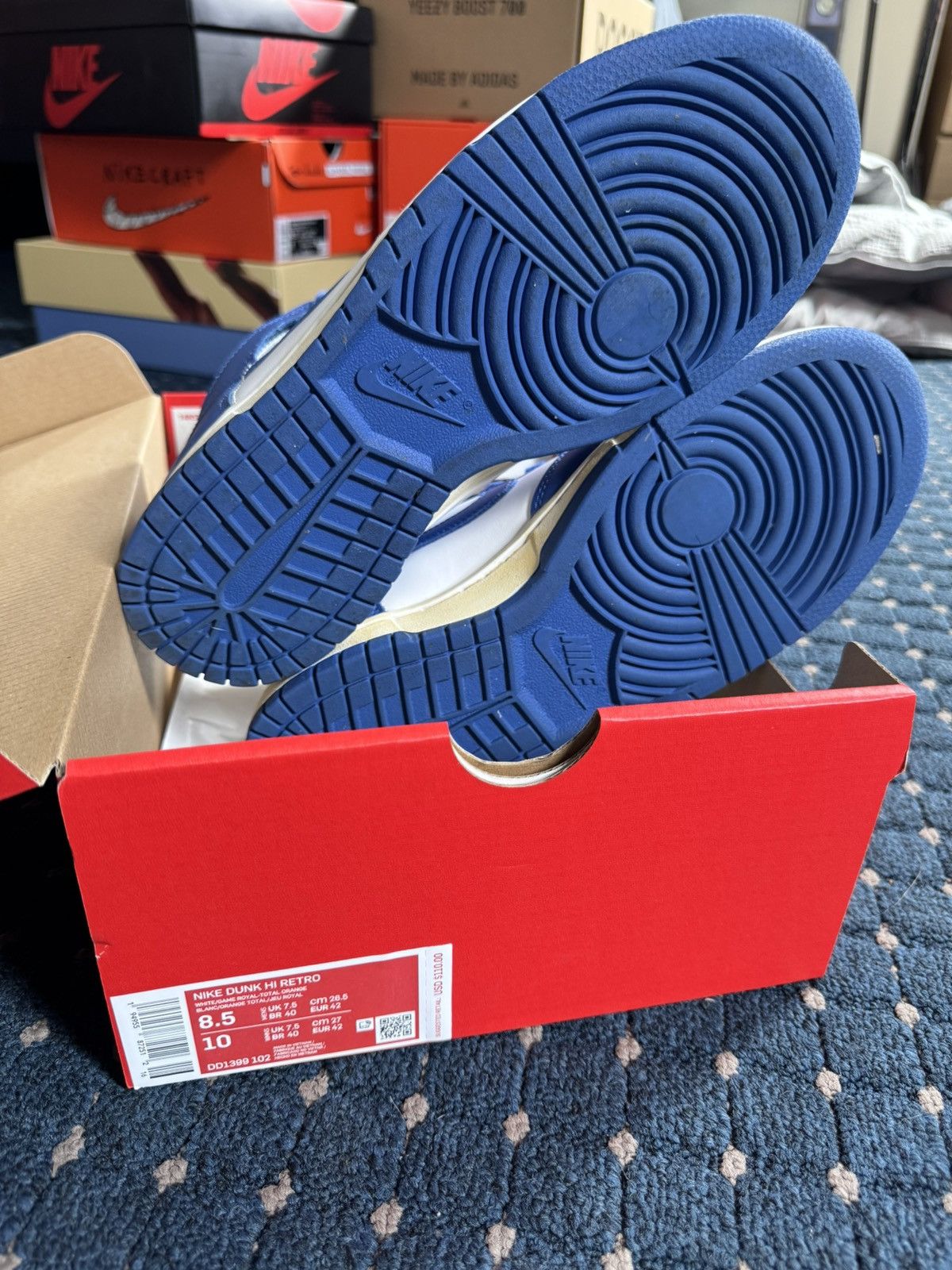 Nike Nike Dunk High Royal Blue Size US 8.5 / EU 41-42 - 6 Thumbnail