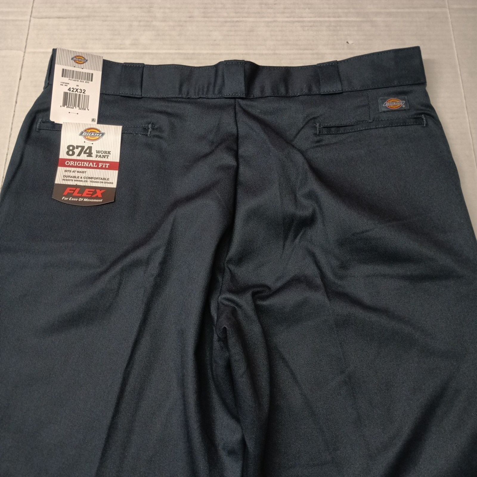 Dickies Dickies 874 Work Pants Men's 42x32 Flex Blue Original Fit Size US 42 / EU 58 - 7 Thumbnail