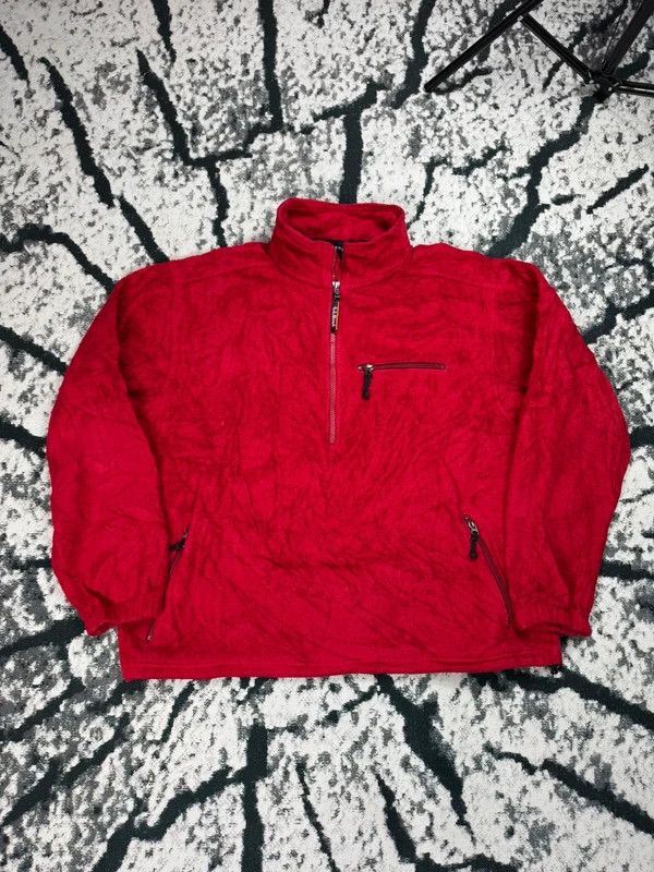 L.L. Bean Vintage fleece zip jacket LLBean red logo XL Size US XL / EU 56 / 4 - 1 Thumbnail