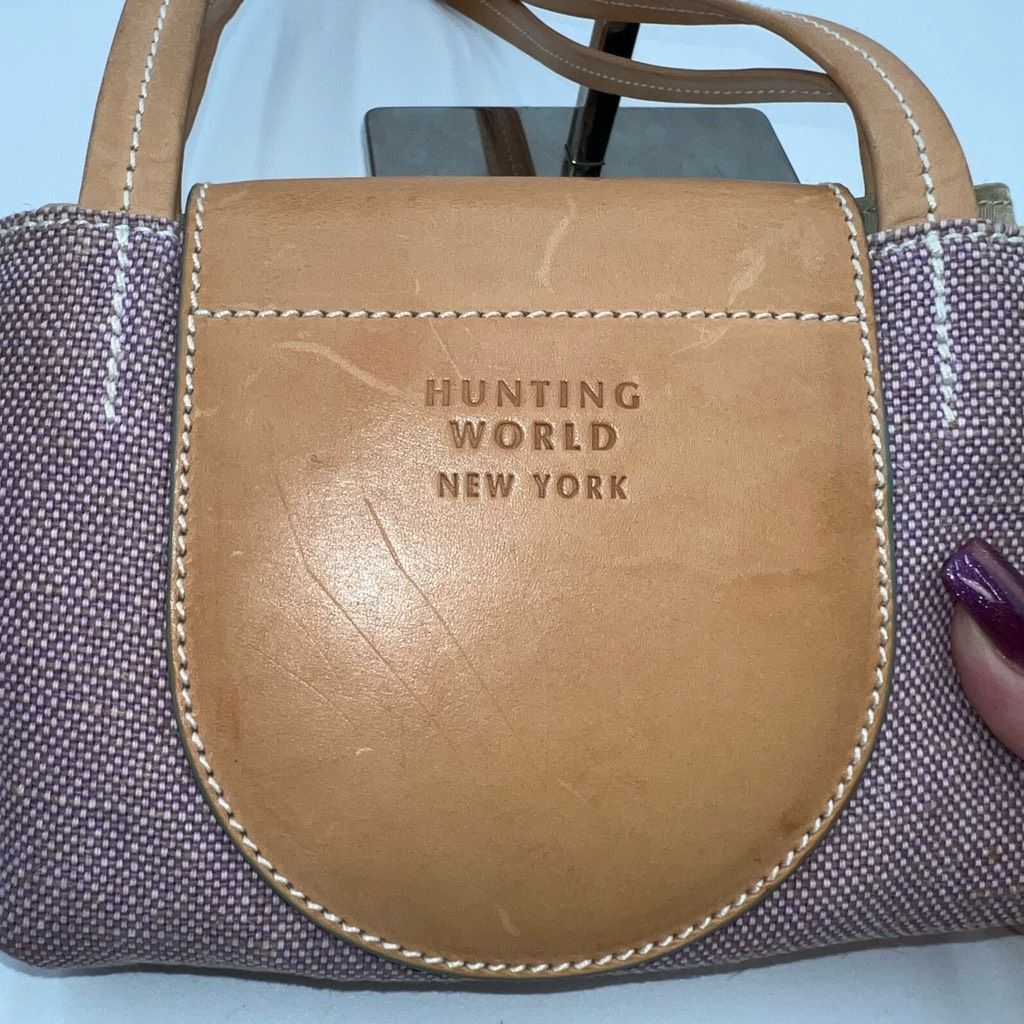 Other Hunting World Made in Italy Foldable Tote Bag Shoulder Bag Cotton Linen Blend x Leather Size ONE SIZE - 3 Thumbnail