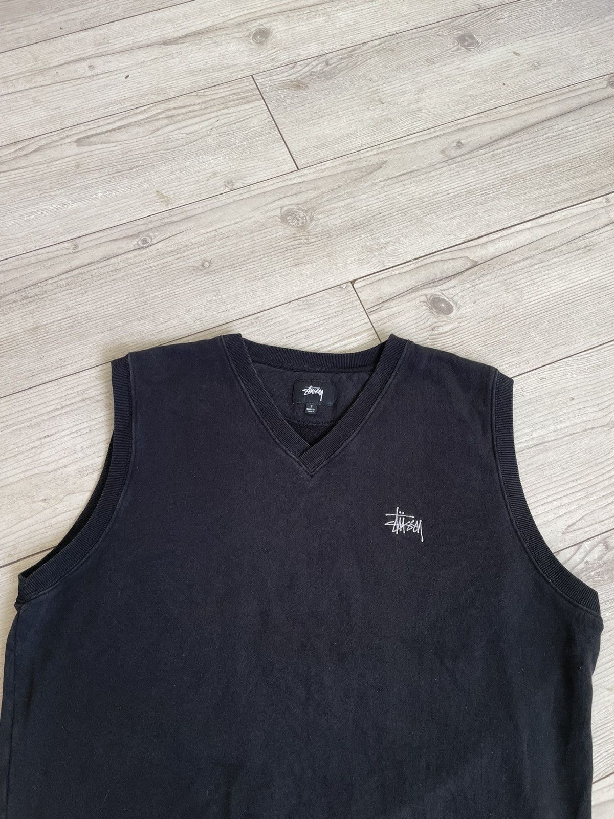 Stussy × Vintage Stussy Fleece Sweater Vest Size US S / EU 44-46 / 1 - 7 Thumbnail