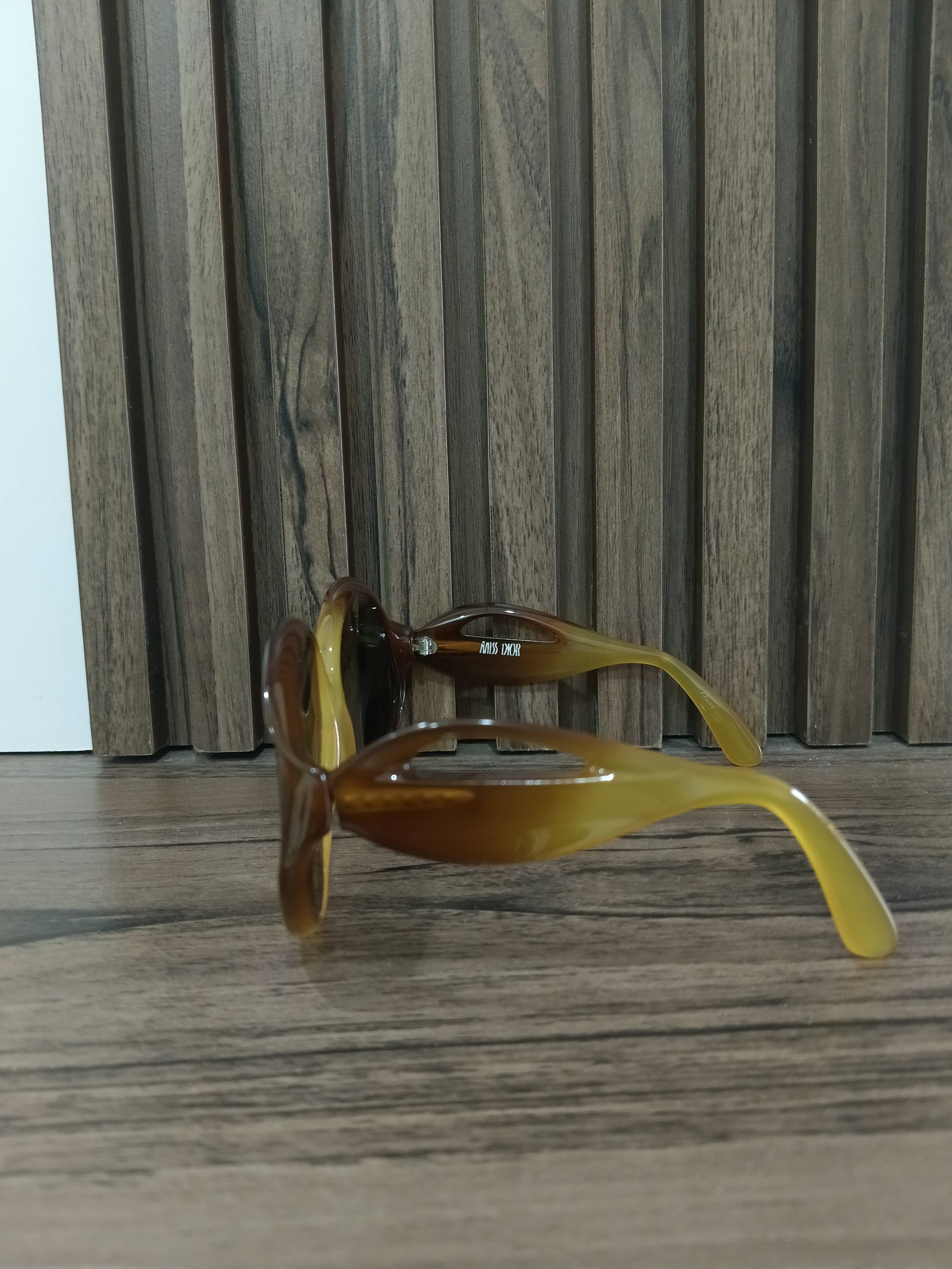 Dior Rare 70s Christian Dior Optyl - Translucent Amber Two-Tone Size ONE SIZE - 2 Thumbnail