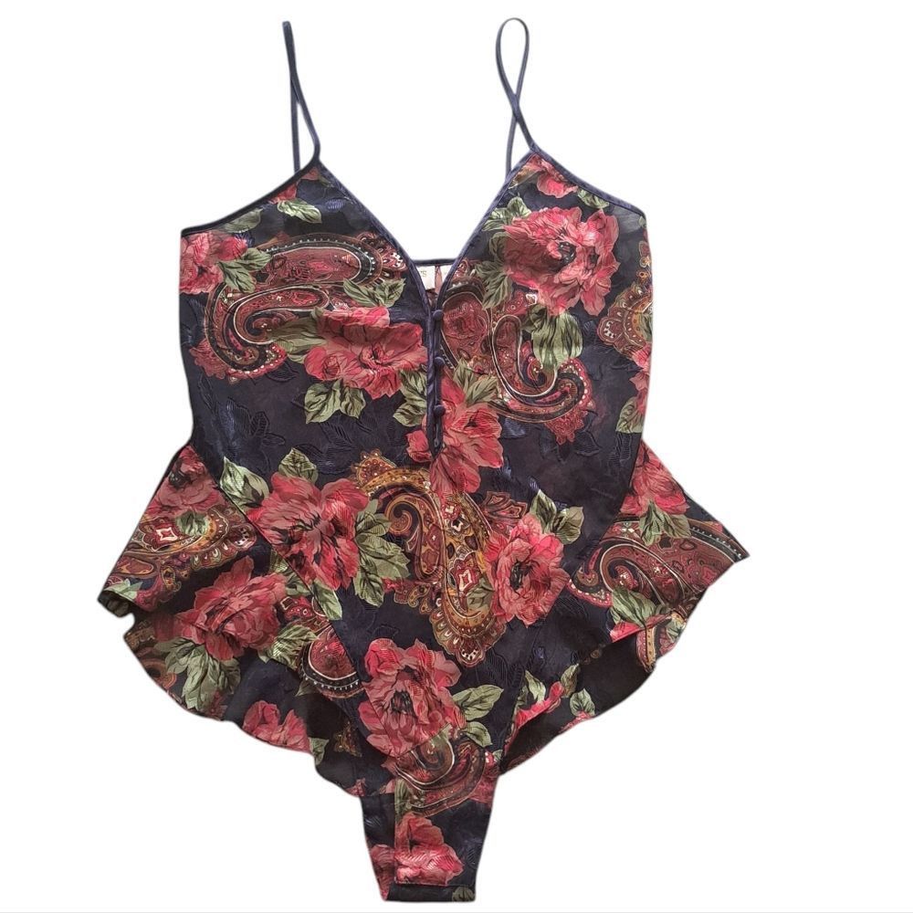 Victoria's Secret Vintage Victoria's Secret Floral Intimates Y2K Bodysuit Smal Size S / US 4 / IT 40 - 6 Thumbnail