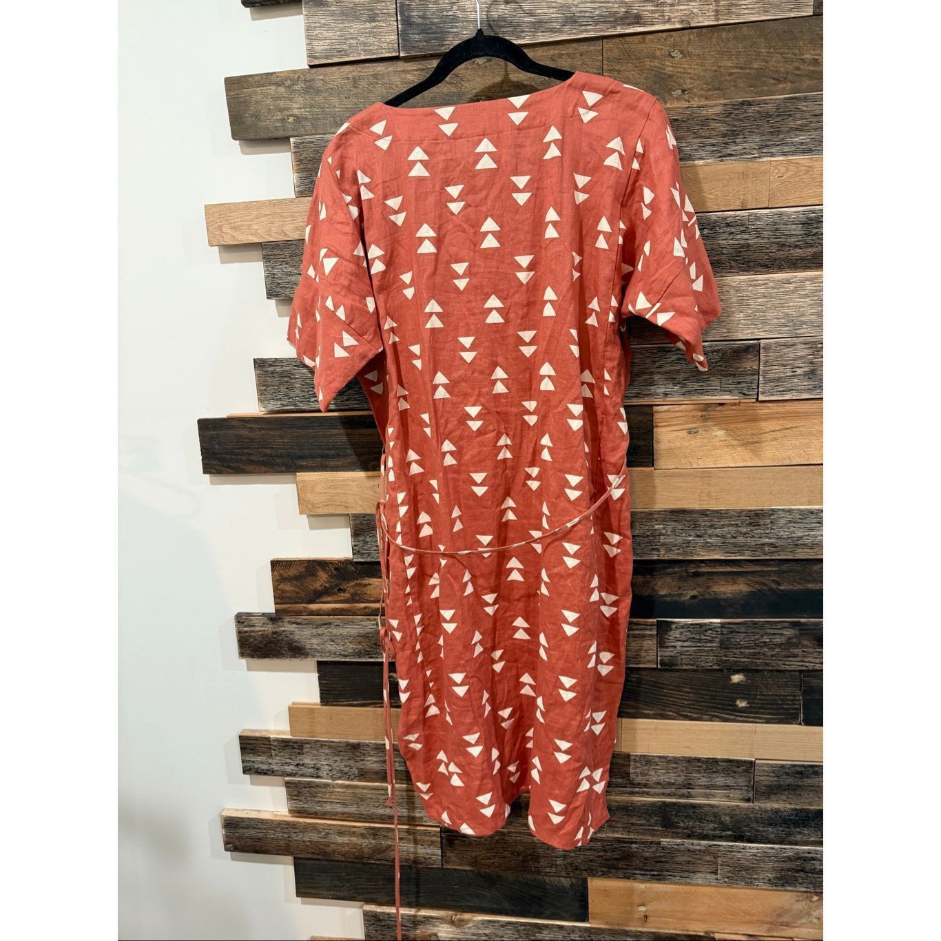 LIZ LISA Lisa Bayne rust/orange linen dress lagenlook size Medium Pet Size M / US 6-8 / IT 42-44 - 2 Thumbnail