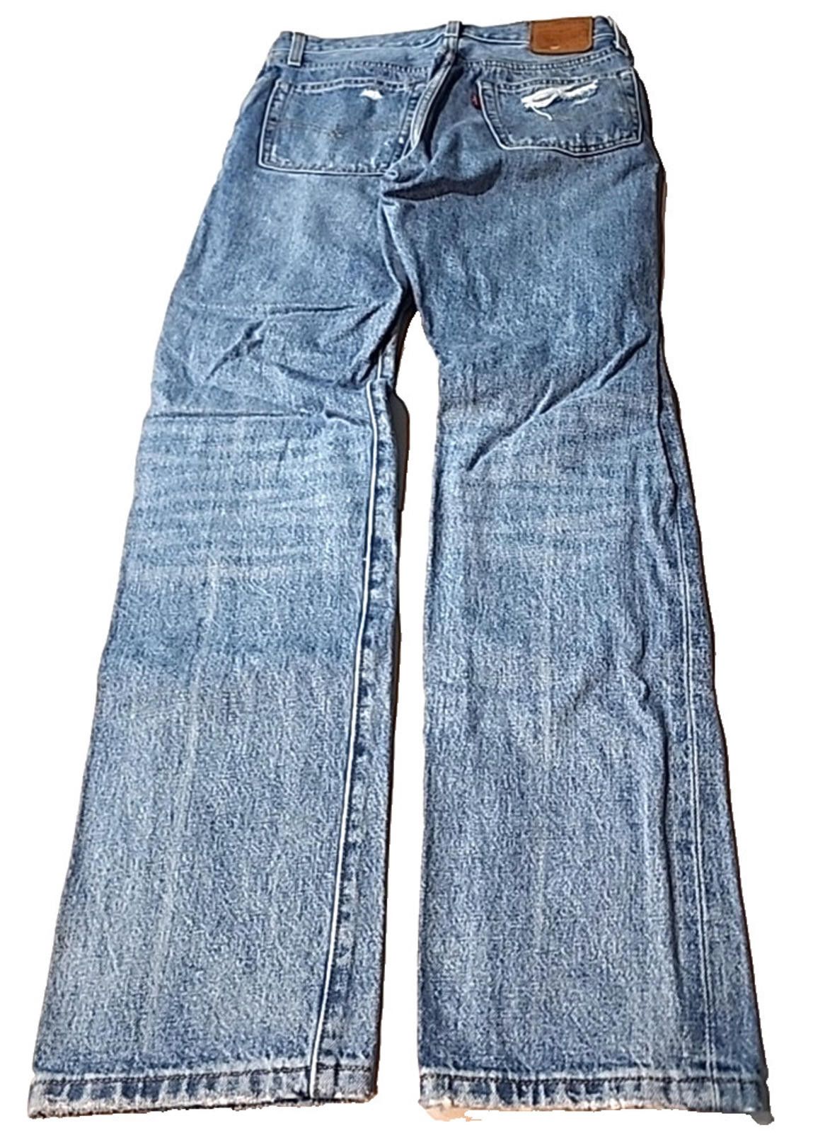 Levi's Levi’s 501 150th Anniversary Distressed Blue Jeans 28x32 Size US 28 / EU 44 - 3 Thumbnail