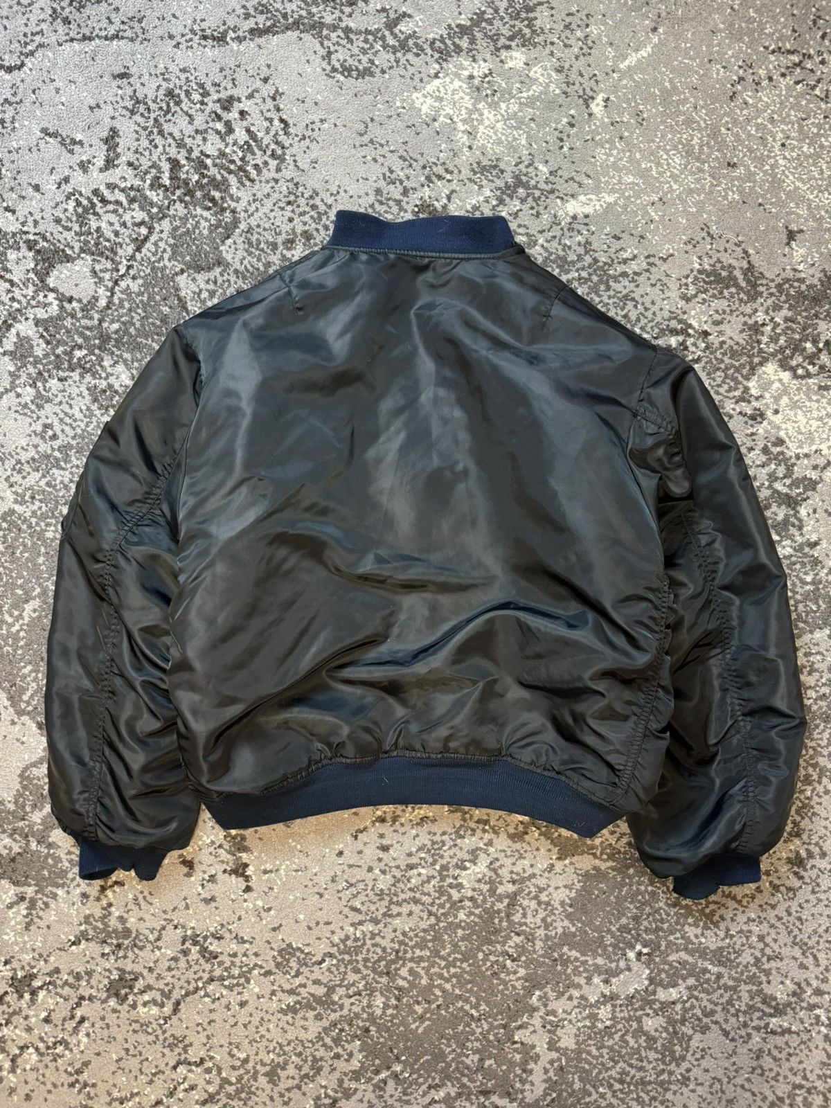 Vintage Vintage Y2K Military MA-1 Distressed Balenciaga Style Bomber Size US L / EU 52-54 / 3 - 17 Thumbnail