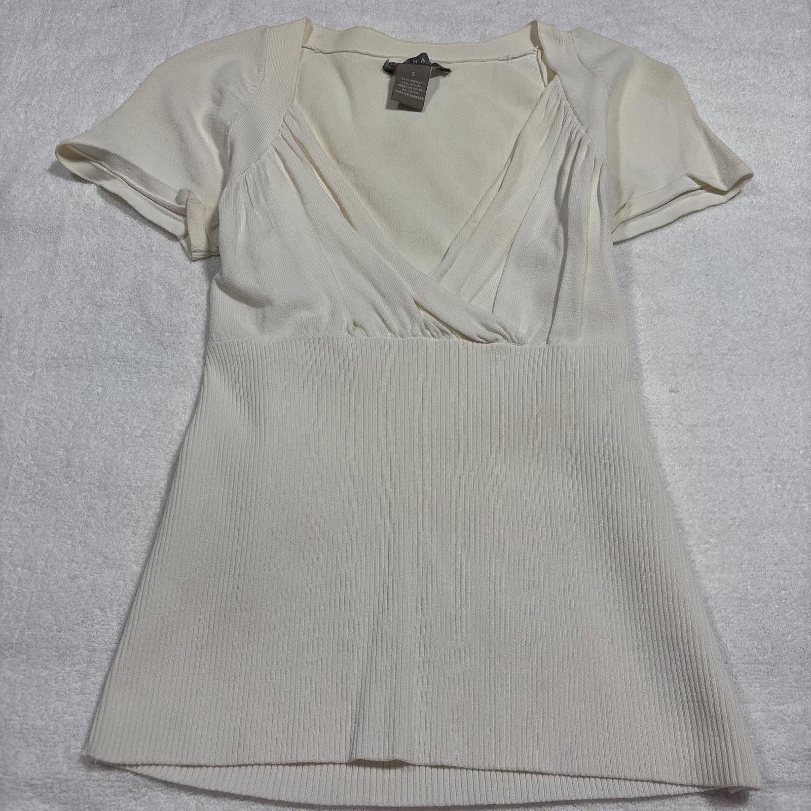 Kendrick Lamar y2k silky v-neck babydoll fitted blouse Size S / US 4 / IT 40 - 3 Thumbnail