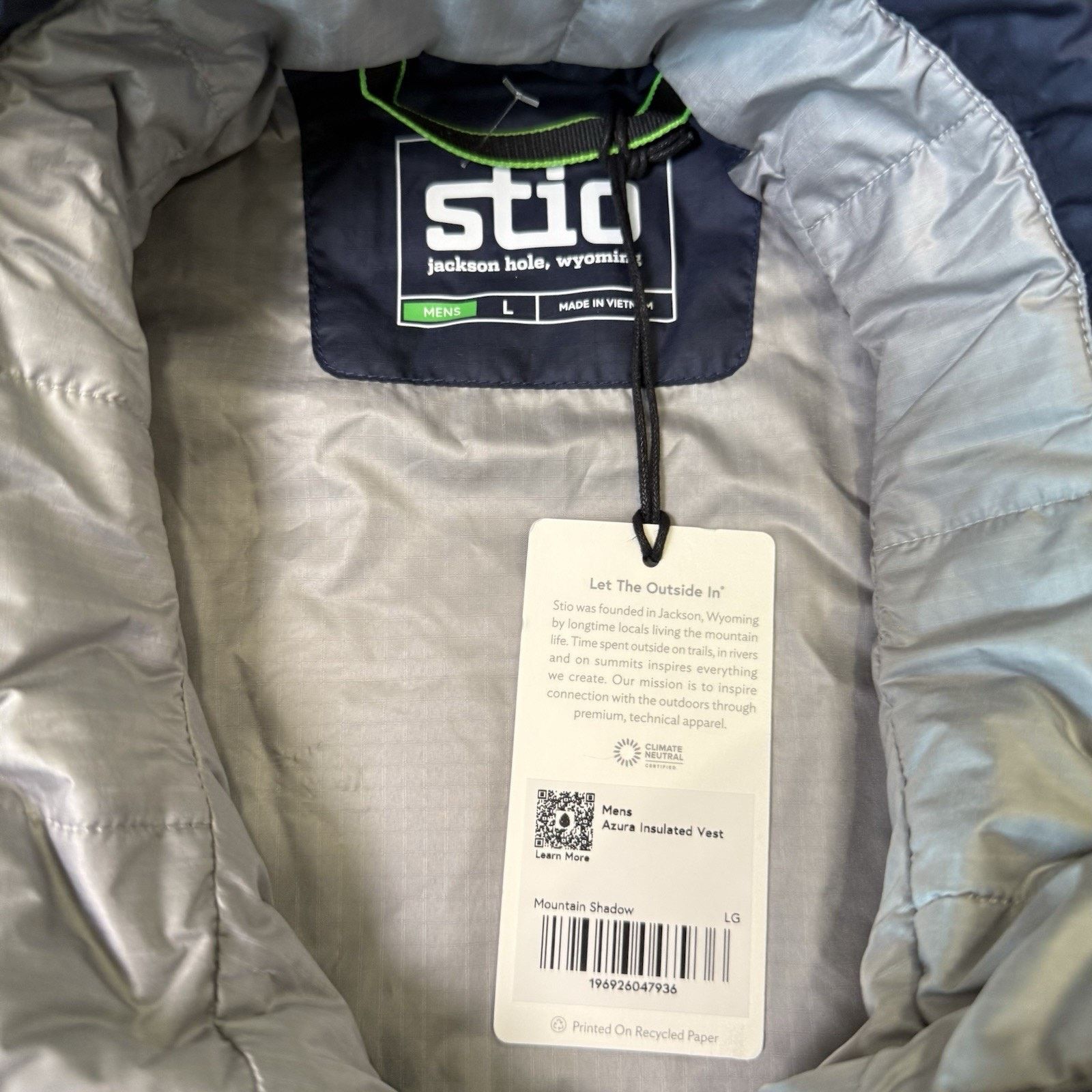 Stio Stio Azura Insulated Vest Large Blue Full Zip Lightweight Size US L / EU 52-54 / 3 - 7 Thumbnail