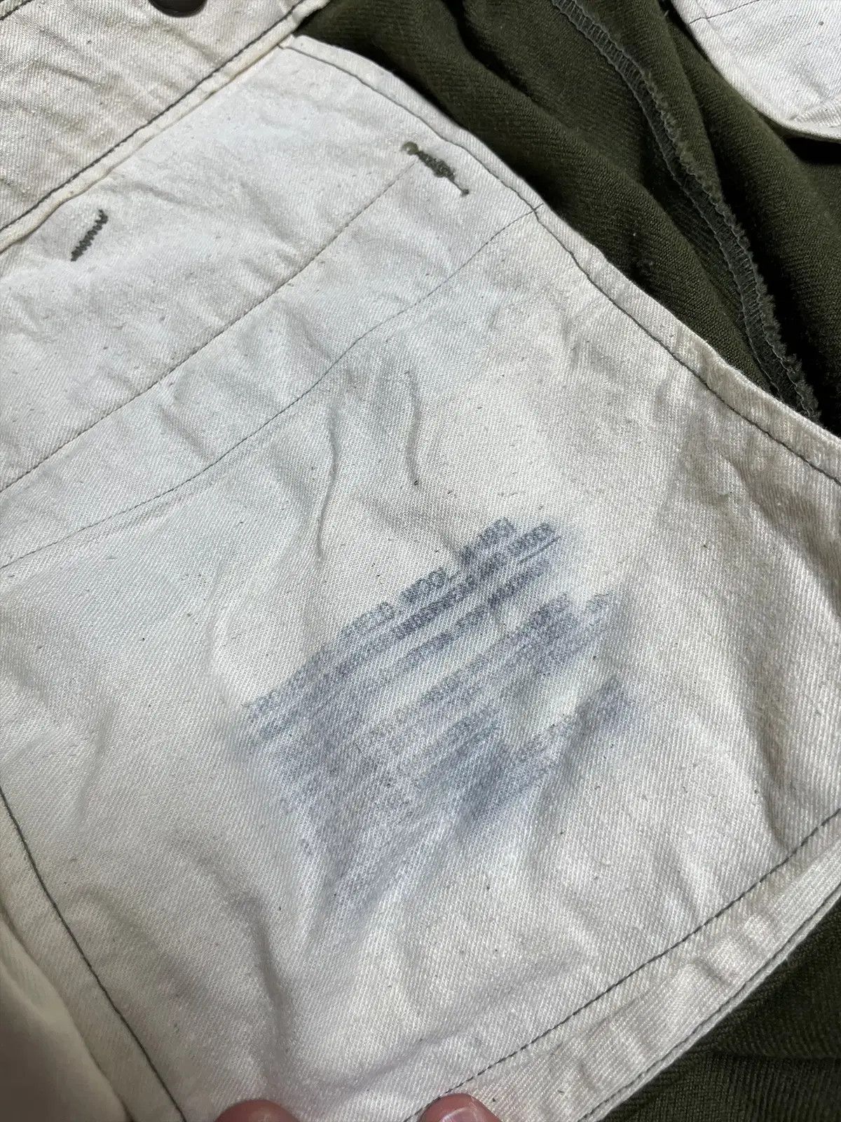 Vintage 50s M51 Original Milspec Wool Field Trouser/Pants (OG-107)) Size US 34 / EU 50 - 4 Thumbnail