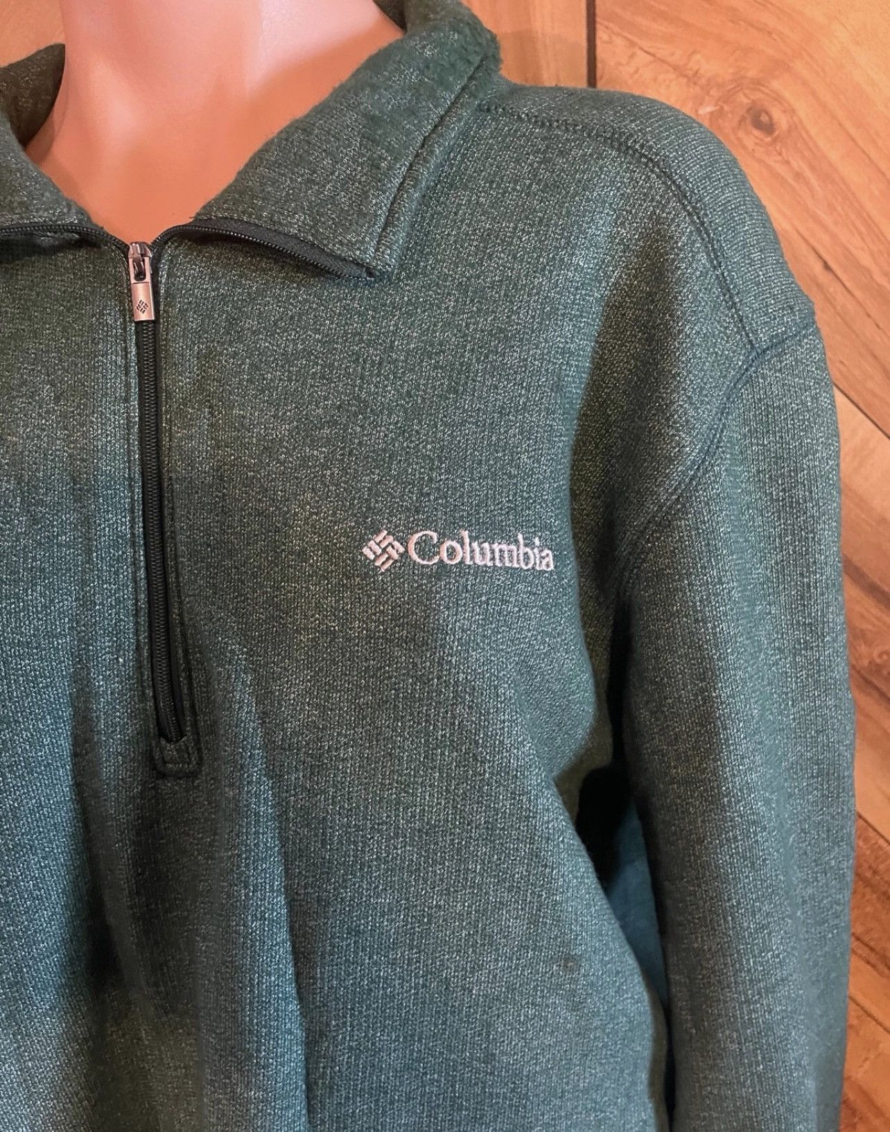 Columbia Columbia XL Green Hart Mountain III Half Zip Sweatshirt Size US XL / EU 56 / 4 - 3 Thumbnail