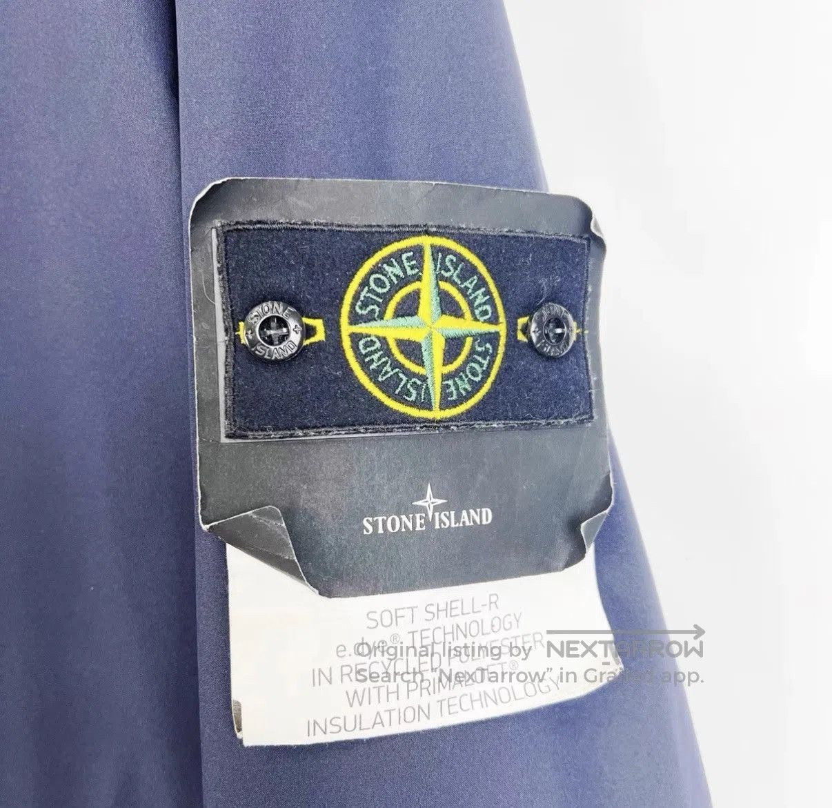 Stone Island Blue Hooded Zip-Up Jacket with Button Accents. Size US L / EU 52-54 / 3 - 5 Thumbnail