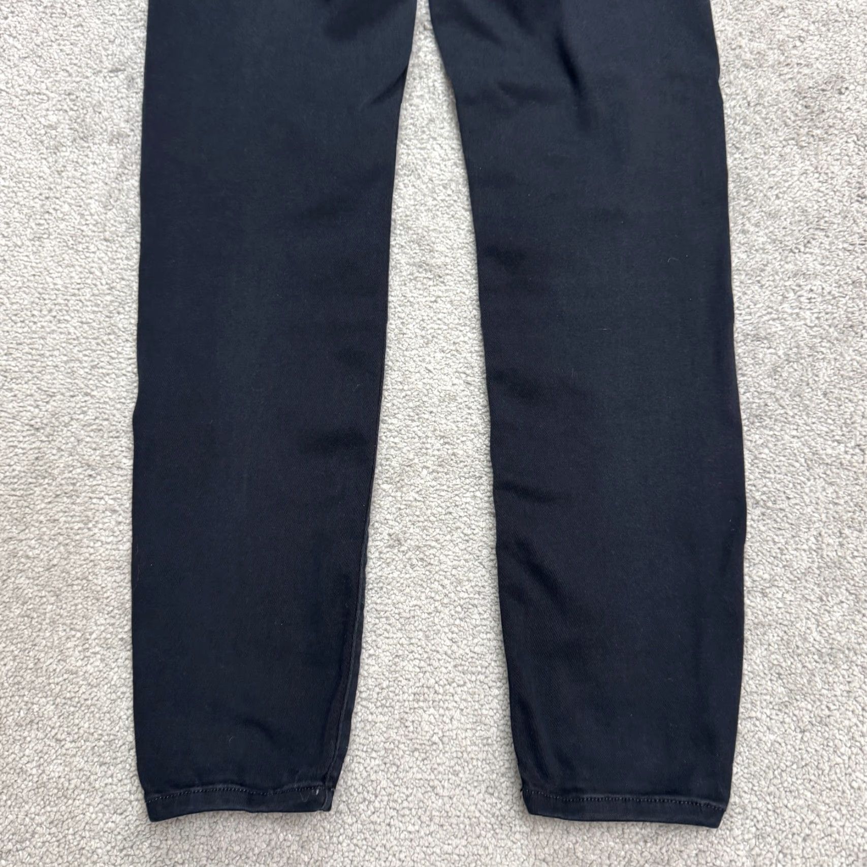 Vintage JUST BLACK Denim Jeans Women Slim High Rise 27 5-Pocket Black Dark 29 Inseam Skinny Streetwear City Outdoor Skinny Womens 27x29 Size 27" / US 4 / IT 40 - 3 Thumbnail